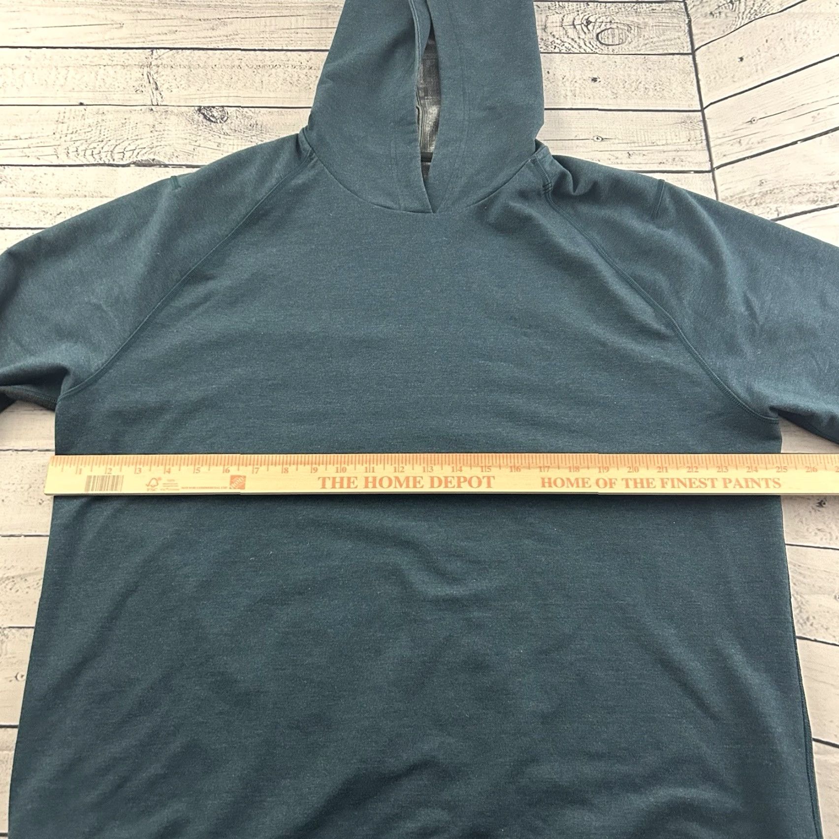 Lululemon Lululemon Hoodie Pullover Men 2XL Gray Sweatshirt Blue Long Sleeve Solid Gym & Training Size US XXL / EU 58 / 5 - 3 Thumbnail