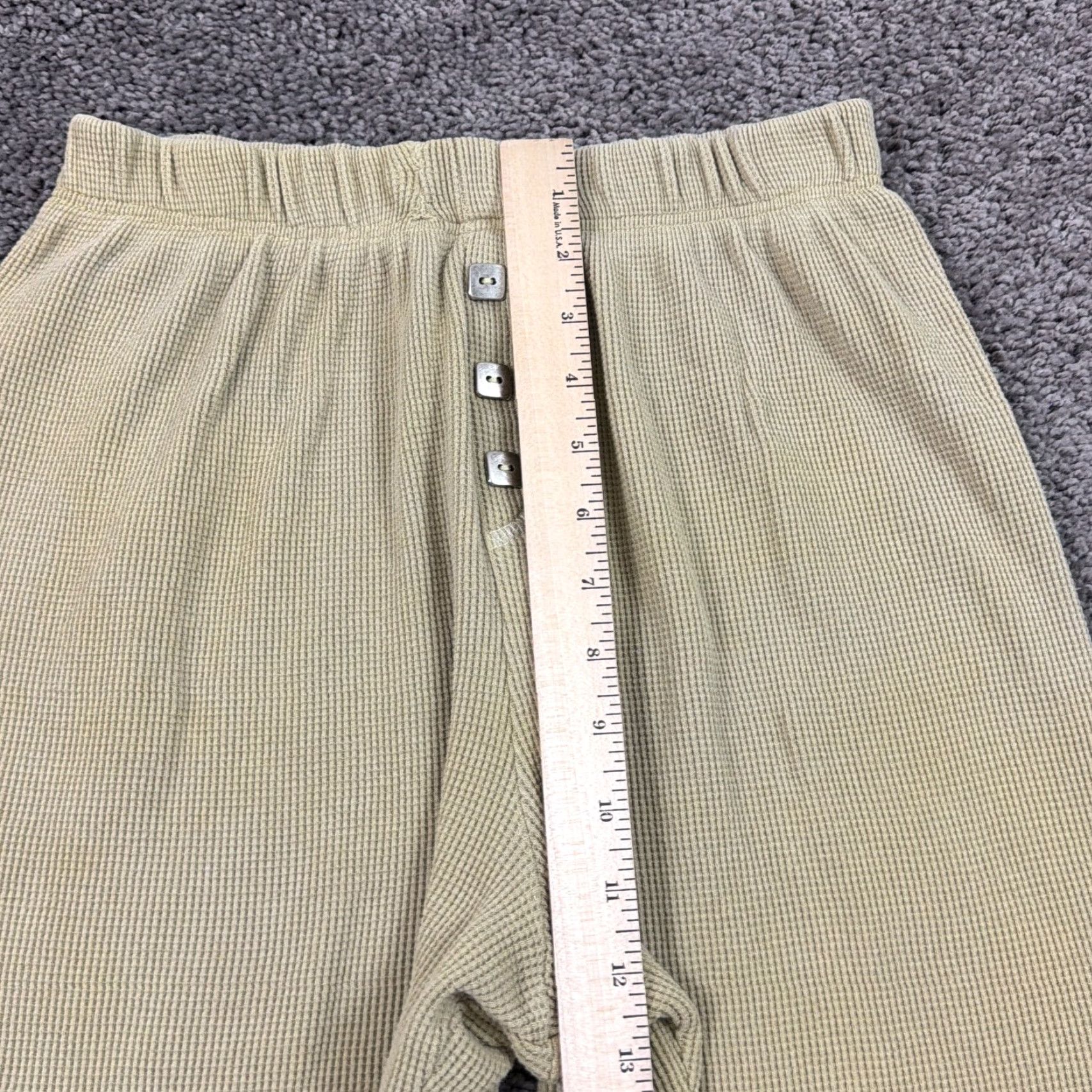 Vintage VINTAGE Fitigues Pants Womens M Beige Cotton 100% Waffle Knit High Rise Straight Rise 23x30 USA Regular Chino Casual Mens Womens Boys Girls Size 32" / US 10 / IT 46 - 4 Thumbnail