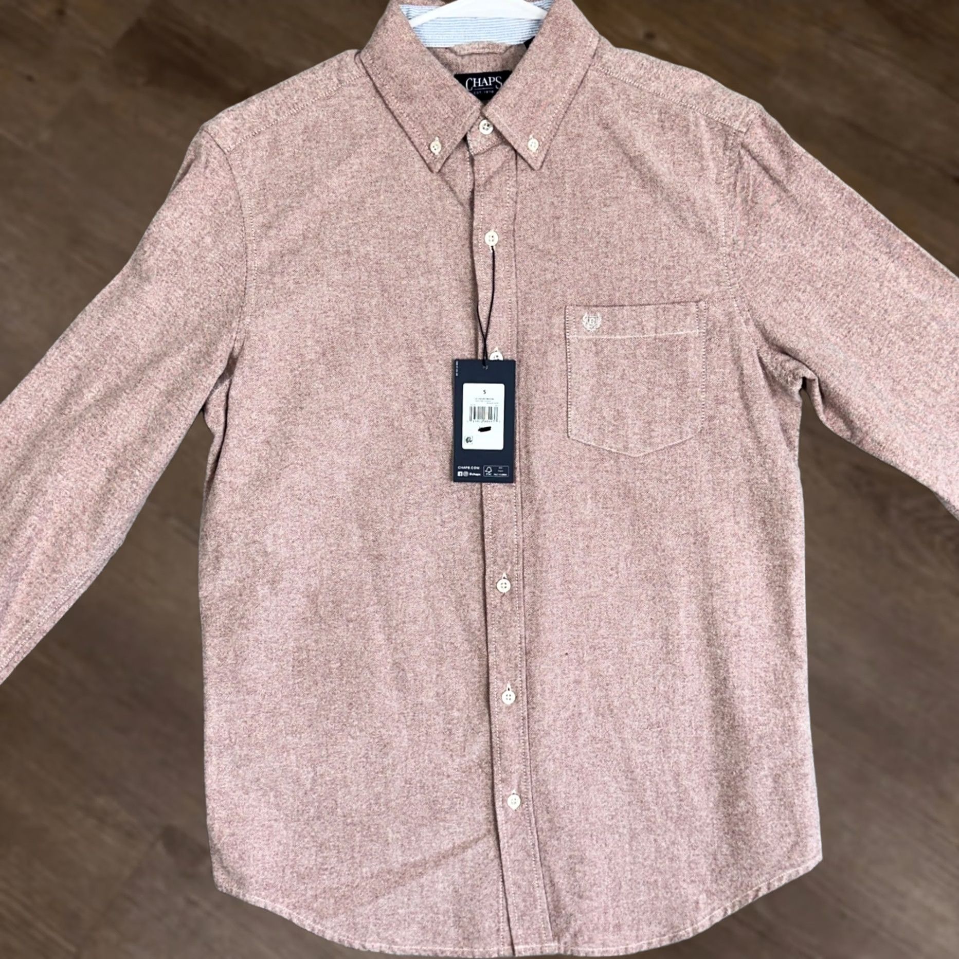 Chaps Chaps Shirt Mens Small Red Button-Down Long Sleeve Casual Logo Size US S / EU 44-46 / 1 - 1 Thumbnail