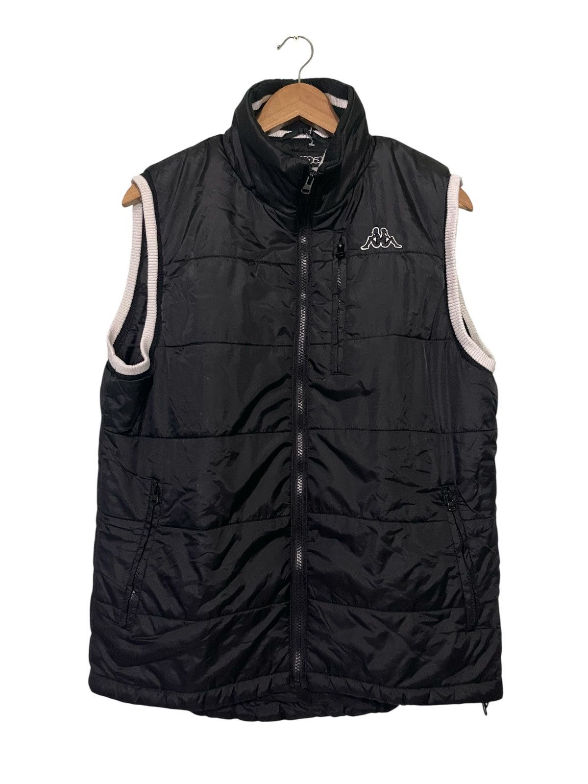 Kappa Vintage Y2K KAPPA Padded Gillet Black Puffer Jacket Size US L / EU 52-54 / 3 - 1 Thumbnail