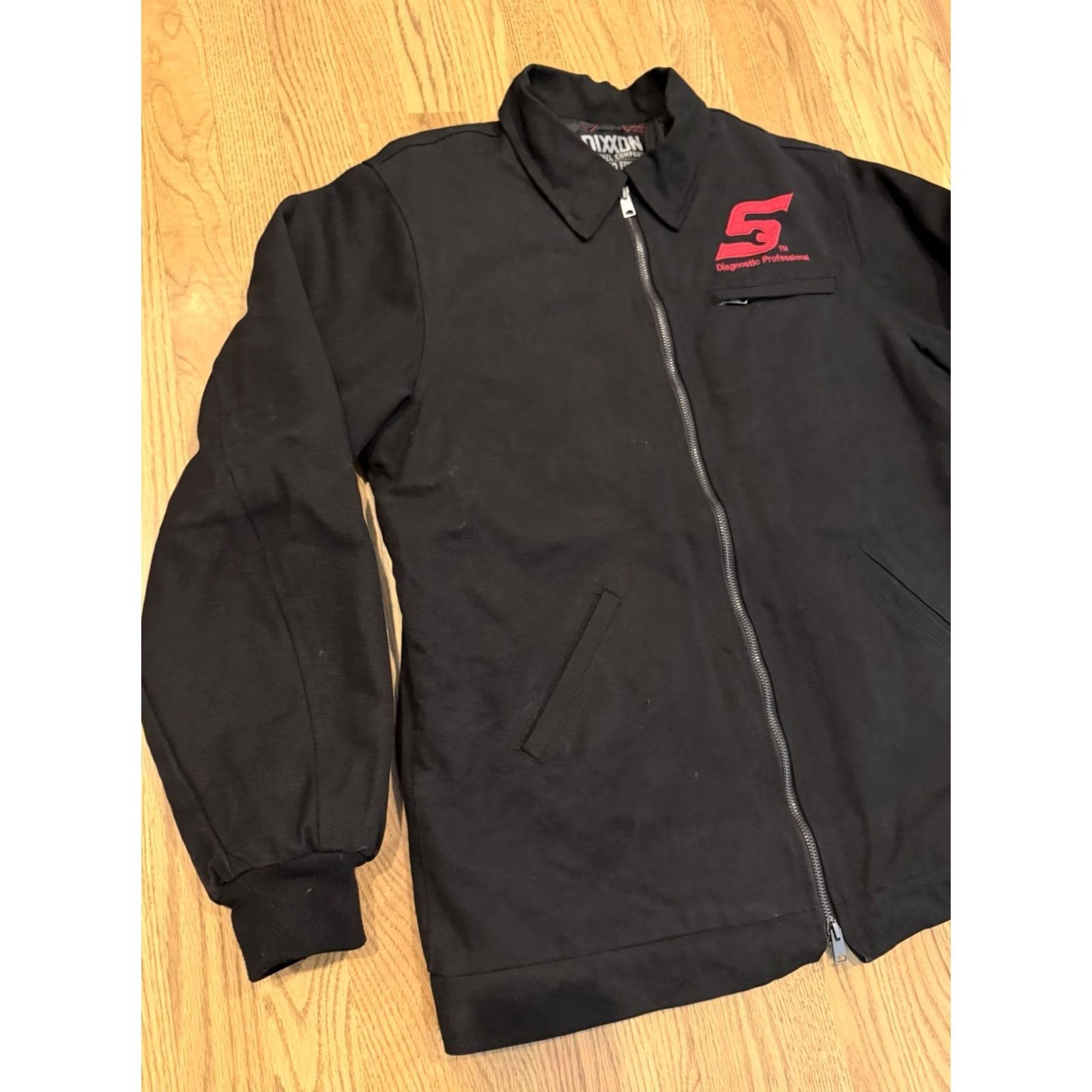Vintage Dixxon Zip-Up Jacket Mens Large Quilt Lined Canvas Limited Edition Zip Pockets Embroidered Logo Black Canvas Work Jacket Hooded? Size US L / EU 52-54 / 3 - 6 Thumbnail