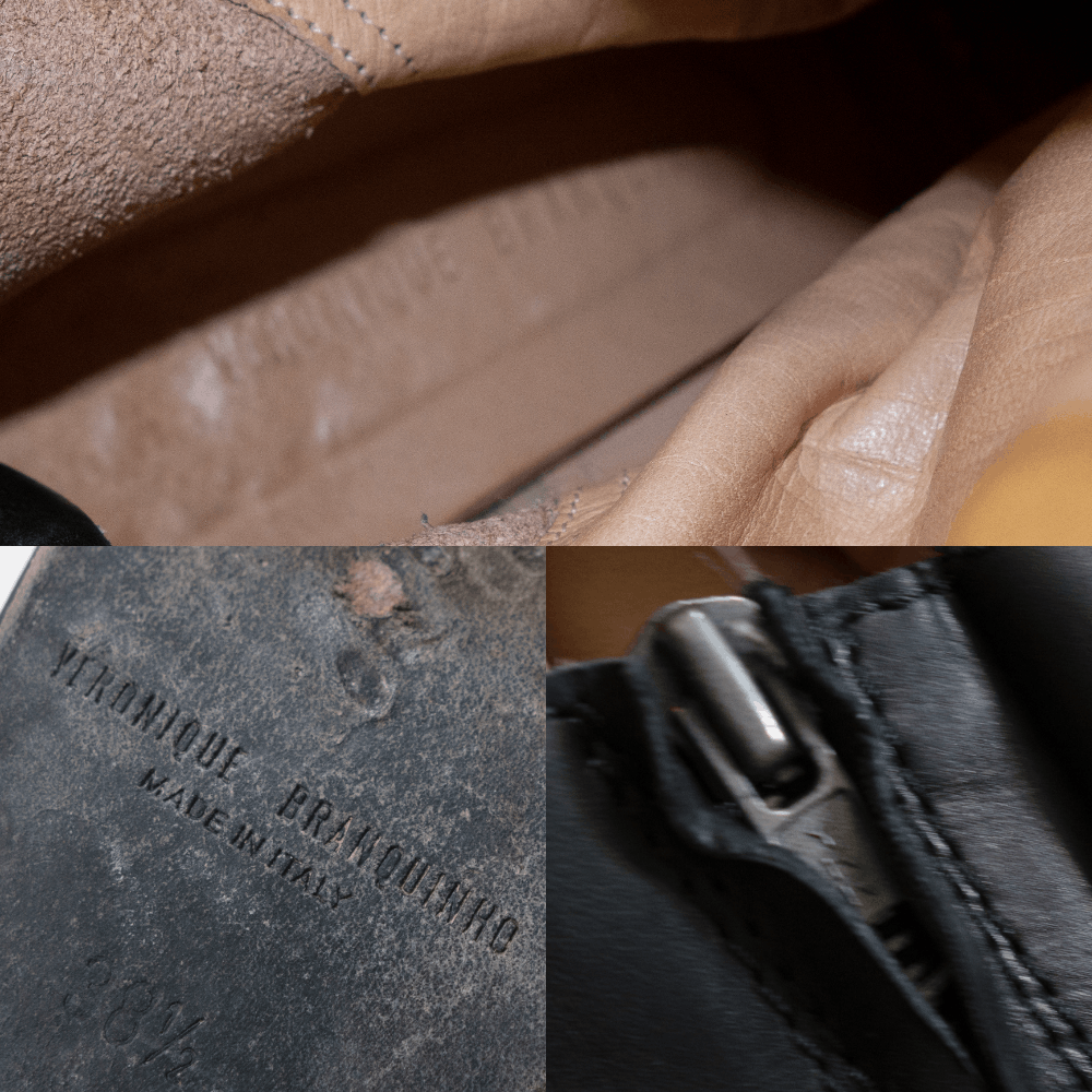 Veronique Branquinho High Combat Leather Boots Size US 8.5 / IT 38.5 - 7 Thumbnail