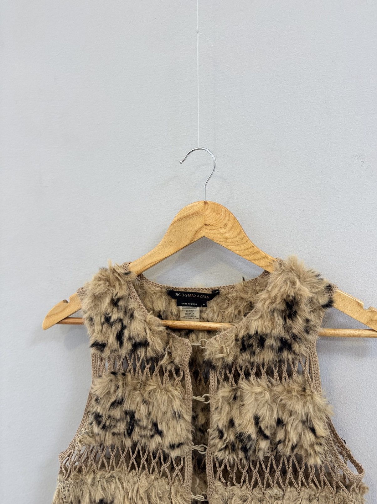 If Six Was Nine Avant Garde Y2K Vintage Faux Fur Vest Size XS / US 0-2 / IT 36-38 - 2 Thumbnail