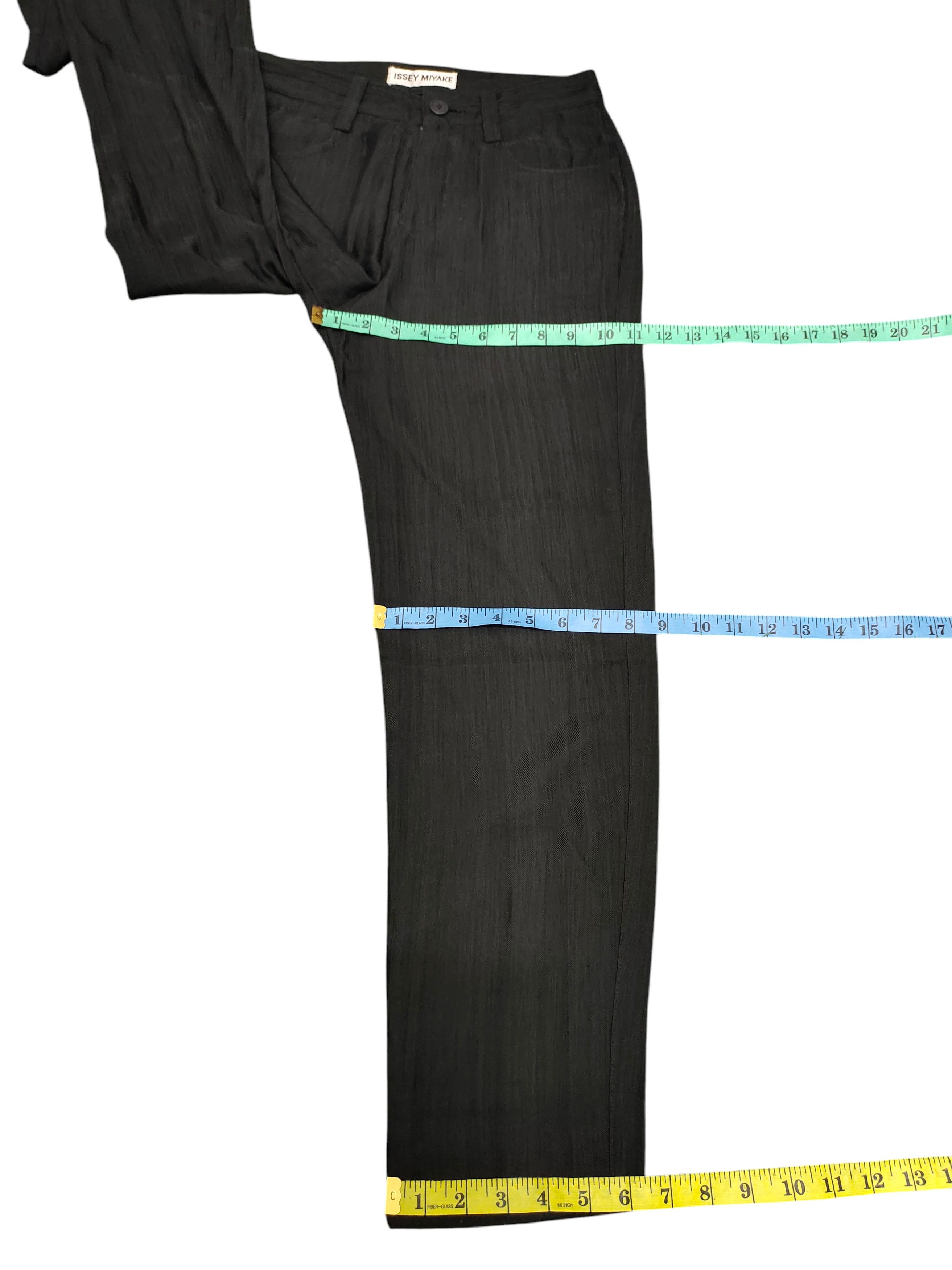 Issey Miyake Vintage Issey Miyake hemp Nylon Blend Trouser Pants Size 27" / US 4 / IT 40 - 15 Thumbnail