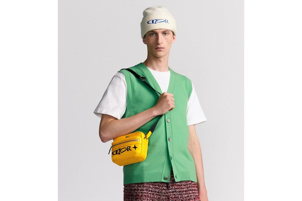 Dior o1bcso1str0126 Size : OS/ 2.0 Zipped Messenger Bag in Yellow Size ONE SIZE - 7 Thumbnail