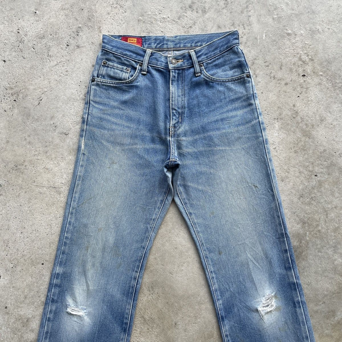 Edwin 90s Edwin Vintage Distressed Faded Jeans Denim Pants W28 Size US 28 / EU 44 - 3 Thumbnail