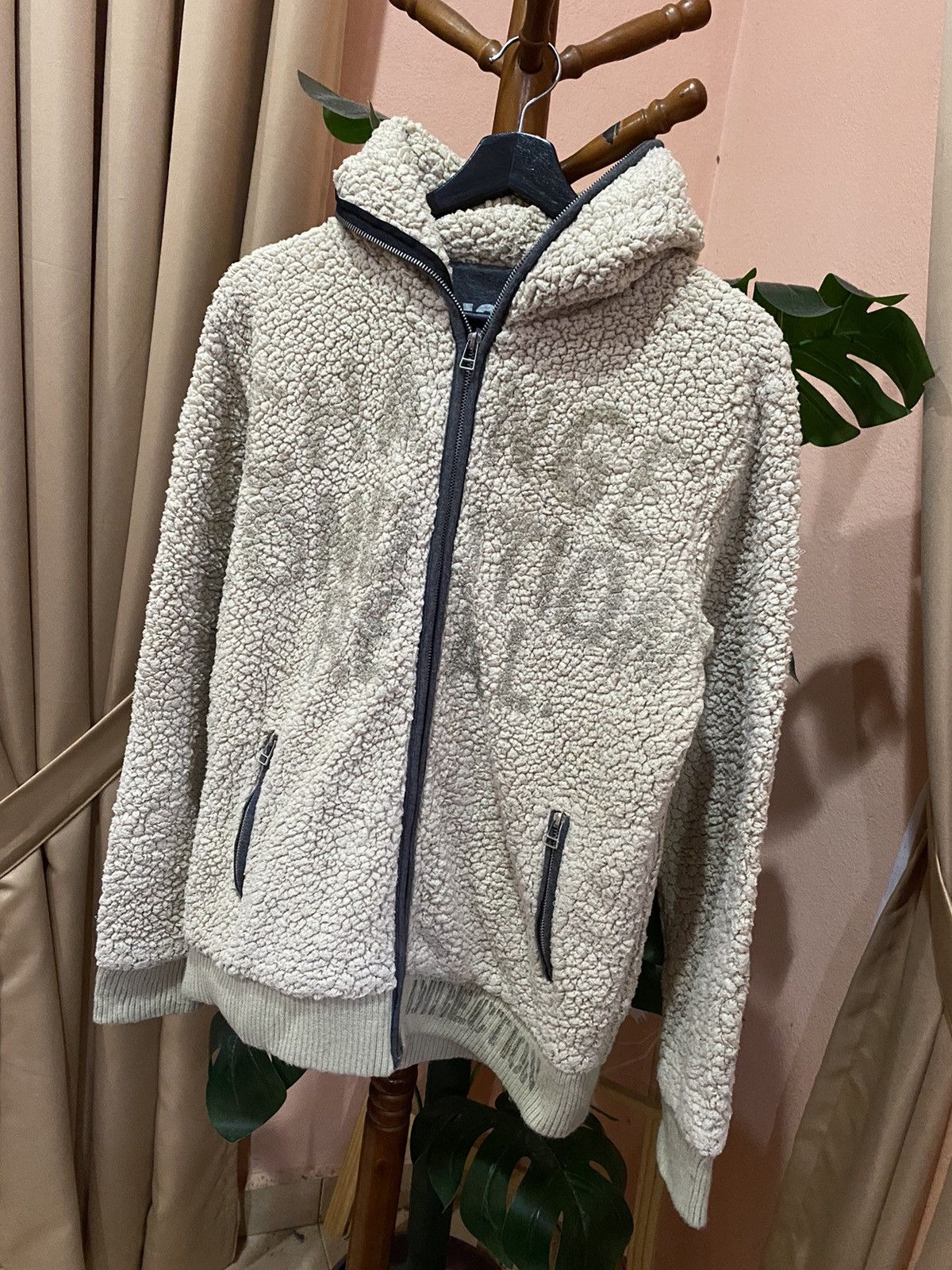 Japanese Brand Sherpa Hoodie with Print Inner This Still Want To Free Real Size US L / EU 52-54 / 3 - 2 Thumbnail