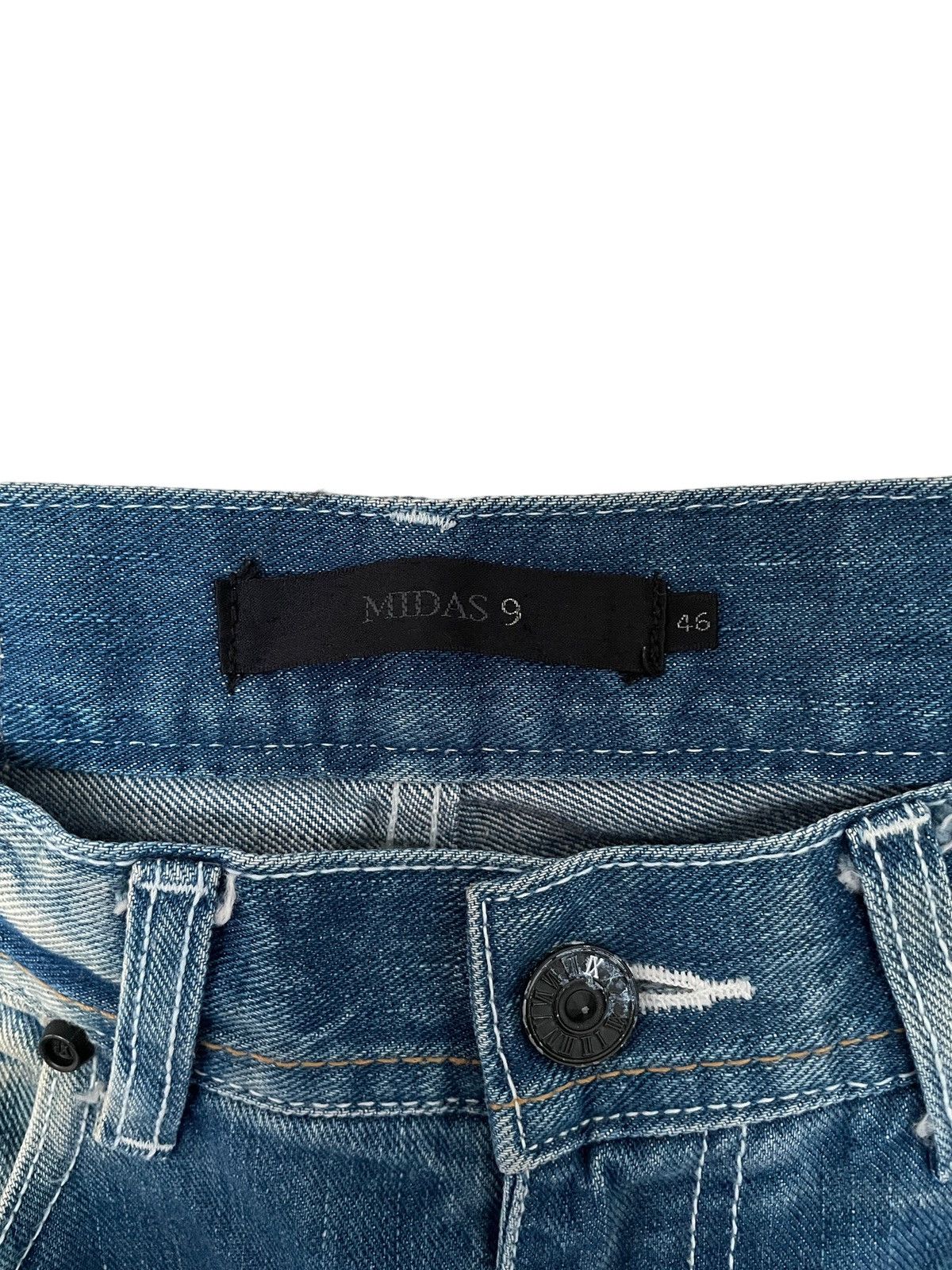 If Six Was Nine Vintage Japanese Brand Midas Flared Jeans 1990s Size US 40 / EU 56 - 11 Thumbnail