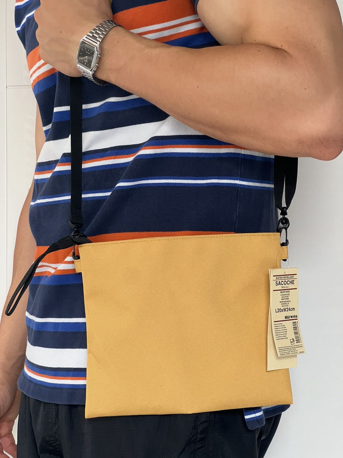 Designer × Japanese Brand ‼️Archival New With Tags Sacoche Muji Waterproof Cross Bag‼️ Size ONE SIZE - 1 Thumbnail