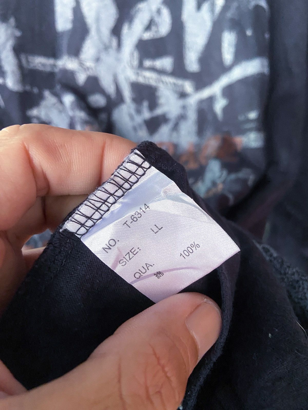 Japanese Brand PUNK STYLE THE NIGHT PREVIOUS TO USING LONG SLEEVE Size US XL / EU 56 / 4 - 8 Thumbnail