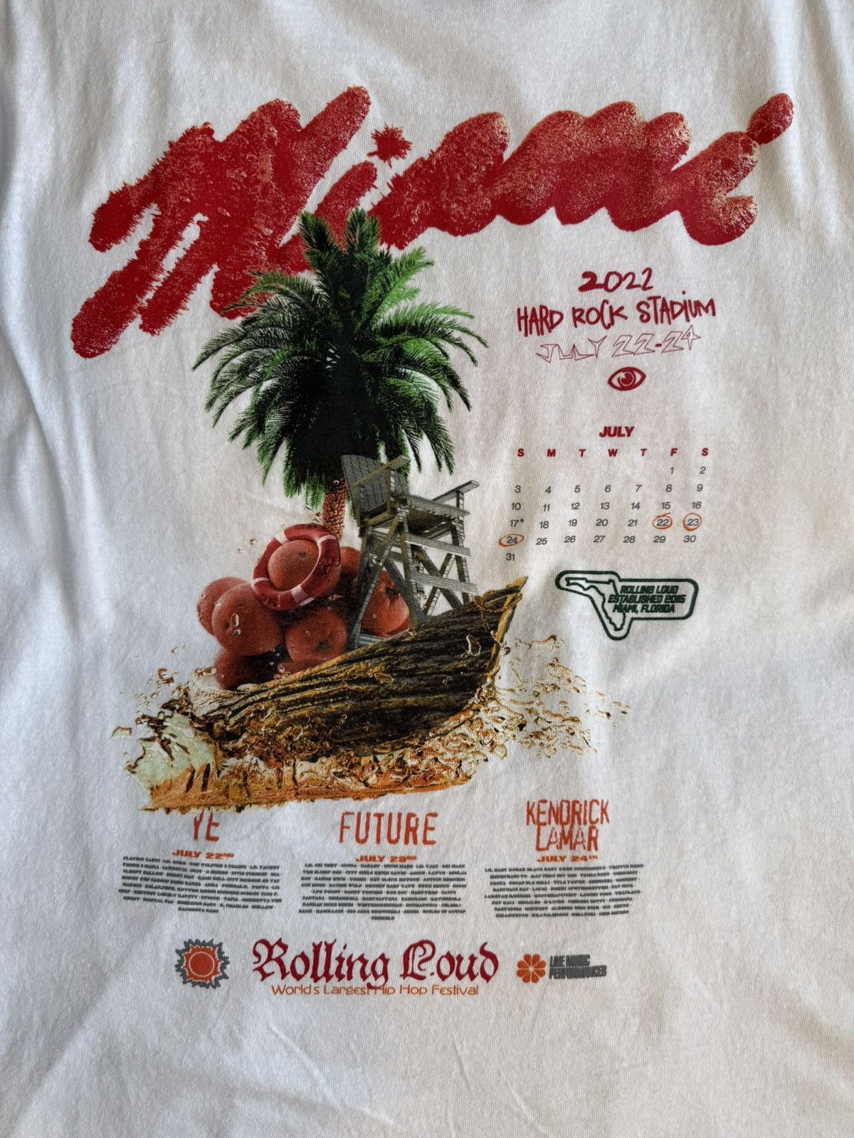 Rolling Loud 2022 Miami Rolling Loud T-Shirt Size US L / EU 52-54 / 3 - 7 Thumbnail