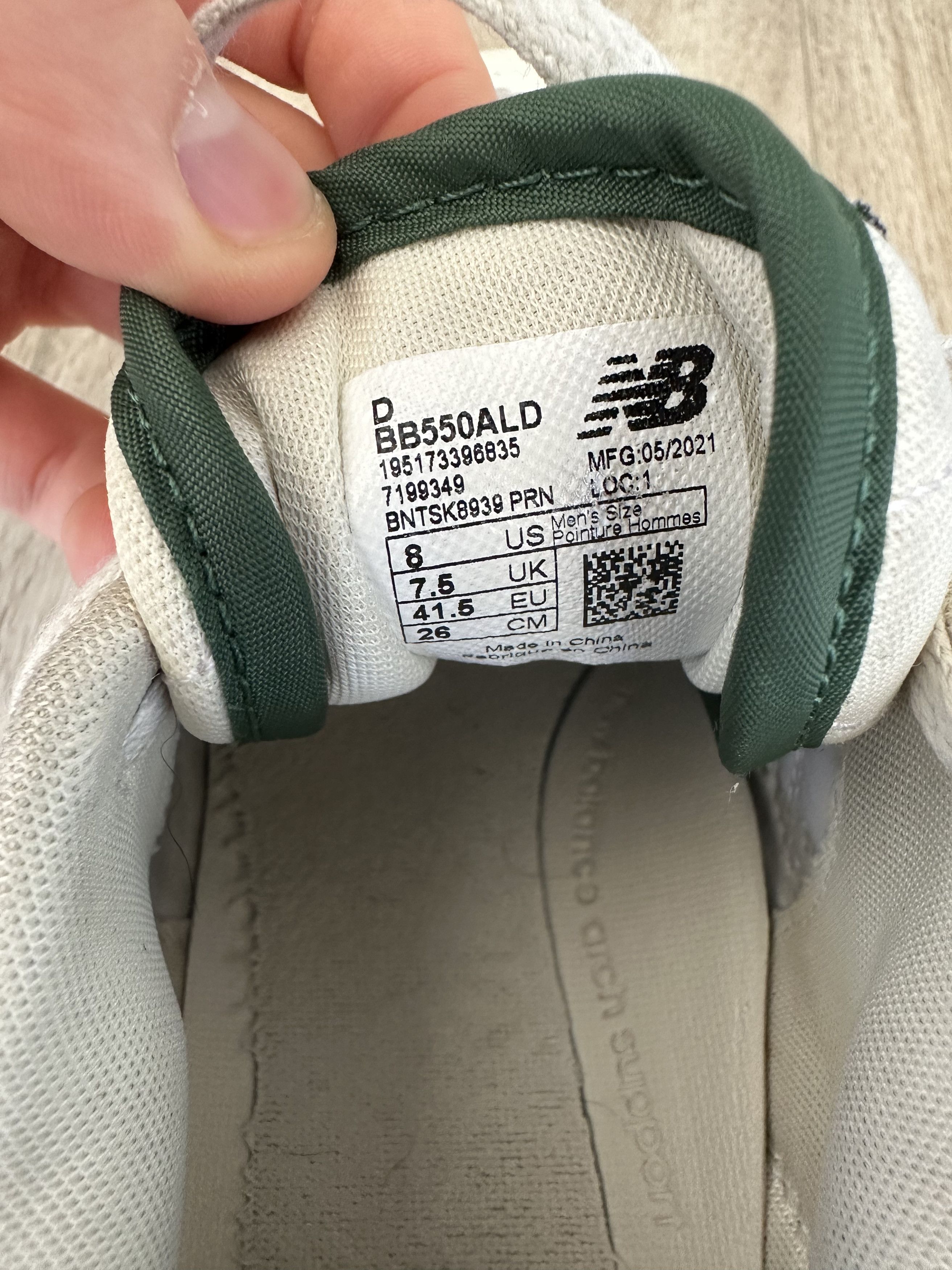Aime Leon Dore × New Balance New Balance 550 Aime Leon Dore White Green (Size 8) Size US 8 / EU 41 - 4 Thumbnail