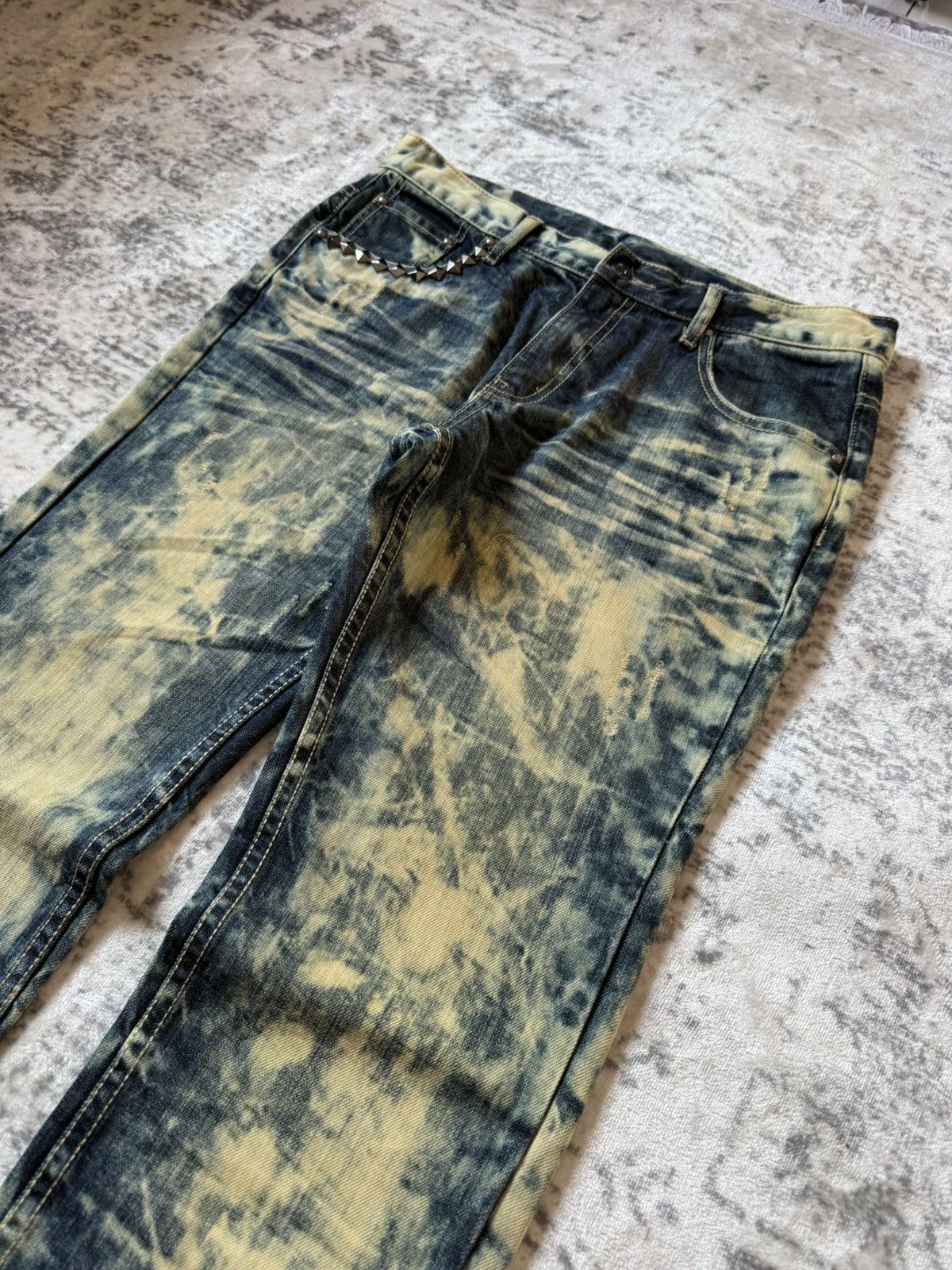 Japanese Brand Semantic Design Studded Acid Mud Wash Jeans Size US 30 / EU 46 - 7 Thumbnail