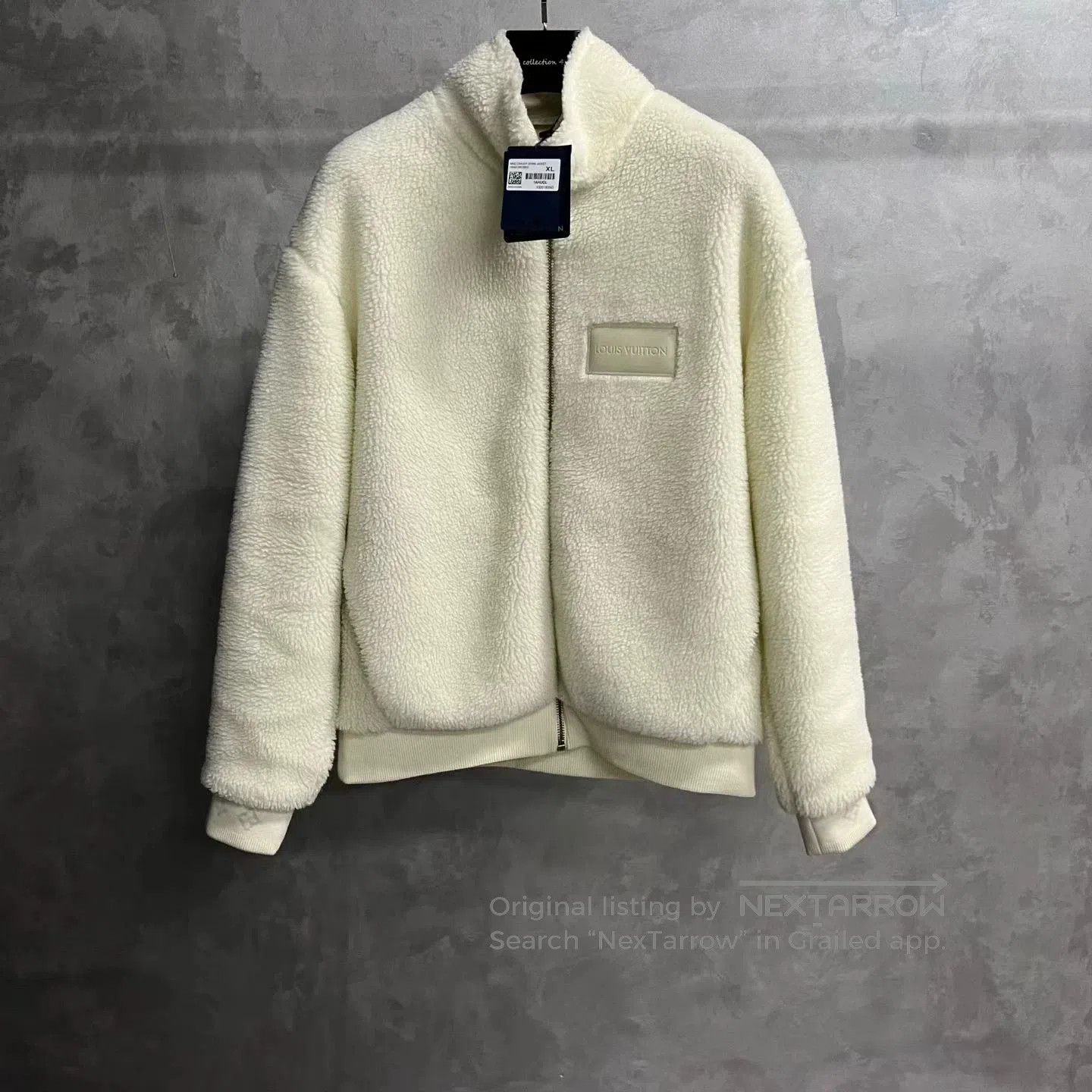 Louis Vuitton Louis Vuitton 25 White Ribbed Hem Fleece Coat. Size US XL / EU 56 / 4 - 1 Thumbnail