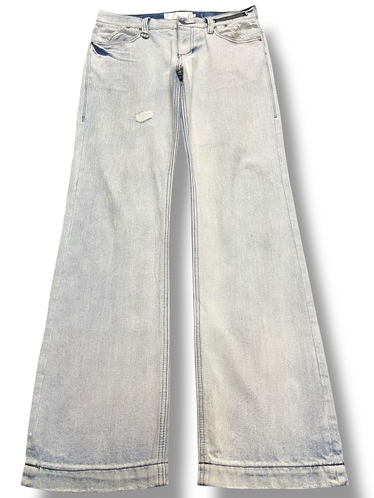 If Six Was Nine Vintage Of the Niege Studded Grunge Faded Denim Size US 33 - 1 Thumbnail