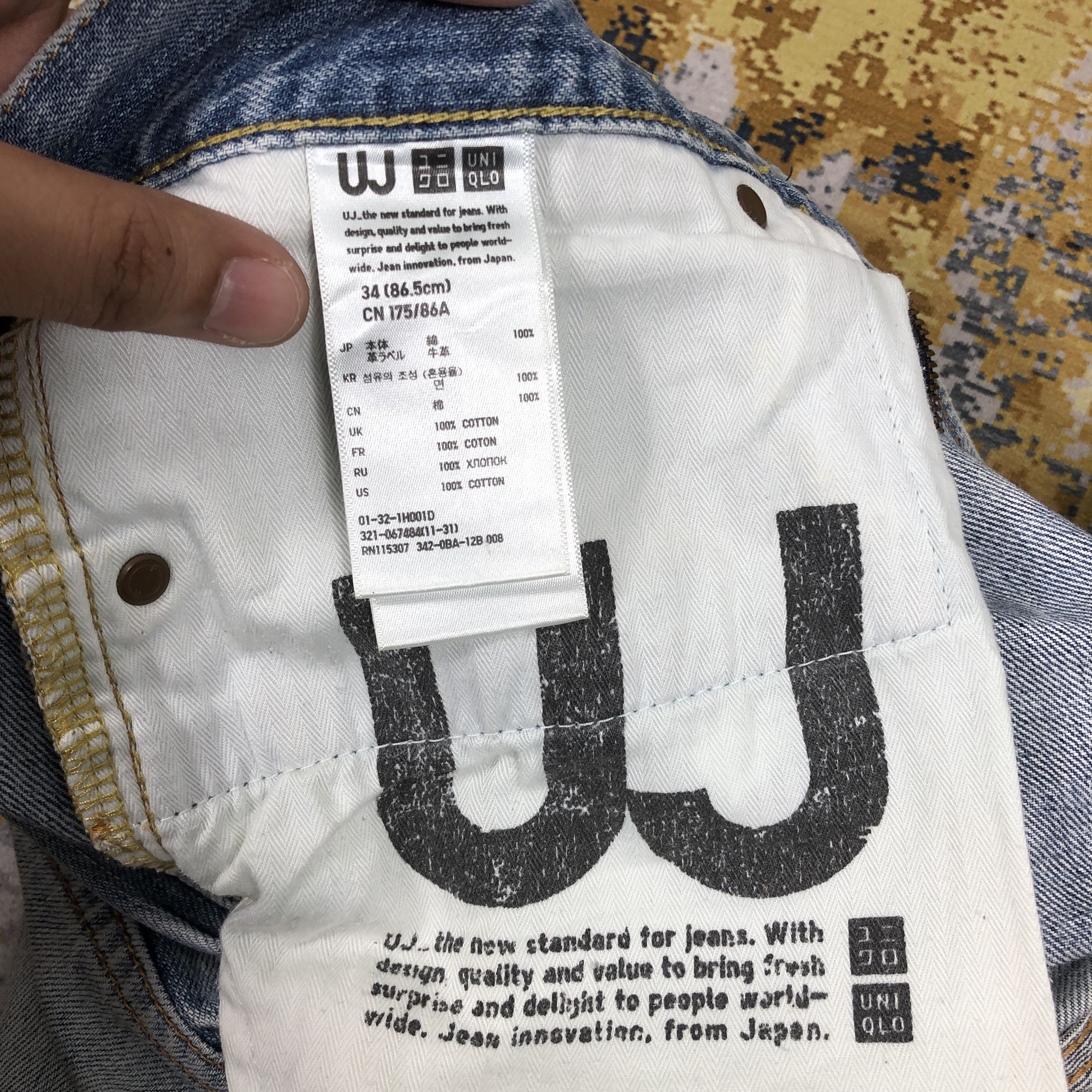 Uniqlo × Vintage Uniqlo Jeans Regular Straight Denim 35 x 33 L1288 Size US 35 - 11 Thumbnail
