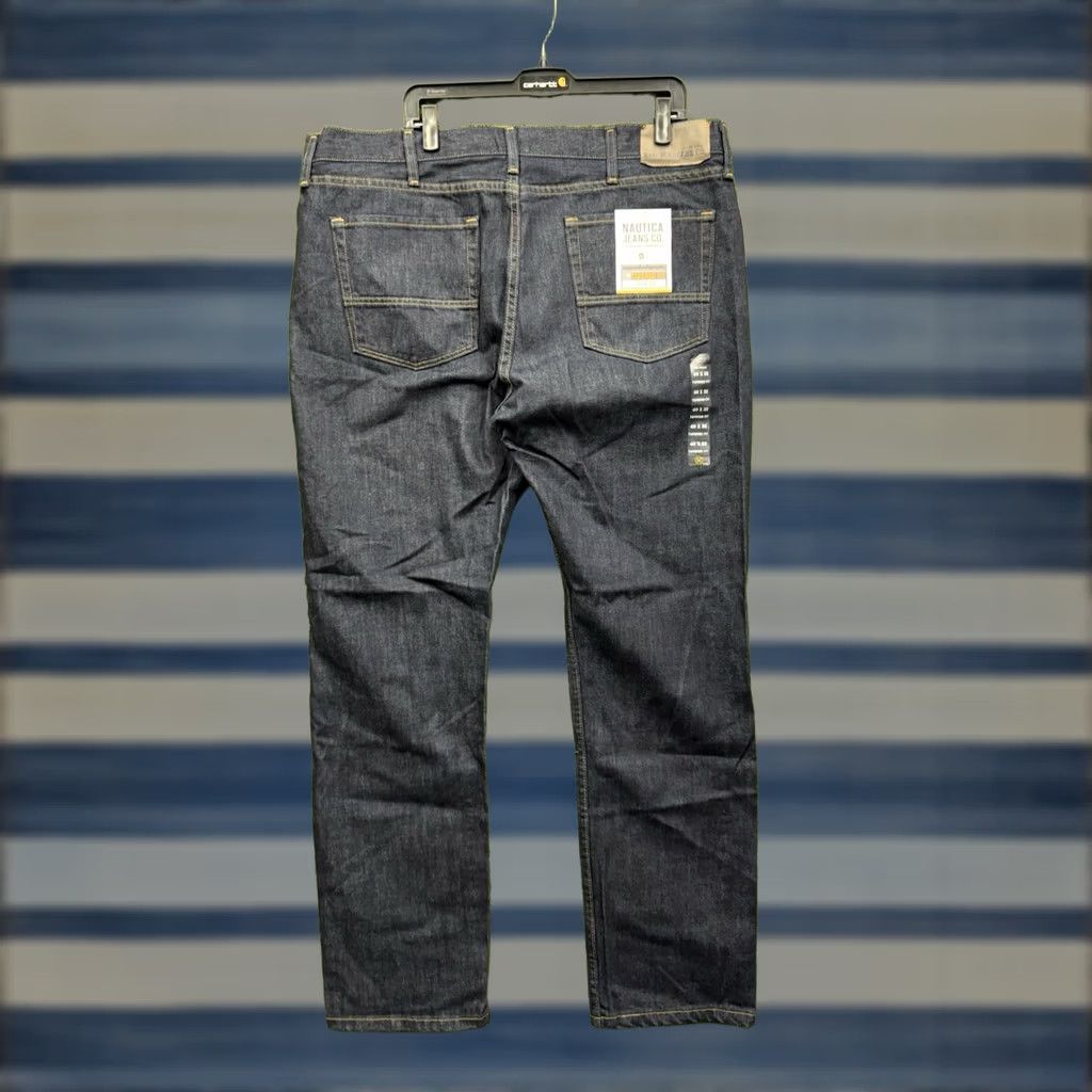 Nautica Nautica Jeans Mens 40x32 Athletic Slim Fit Stretch Denim Tapered Leg RP3712 NWT Jeans Blue 5-Pocket Logo Mens Regular Time Size US 40 / EU 56 - 1 Thumbnail