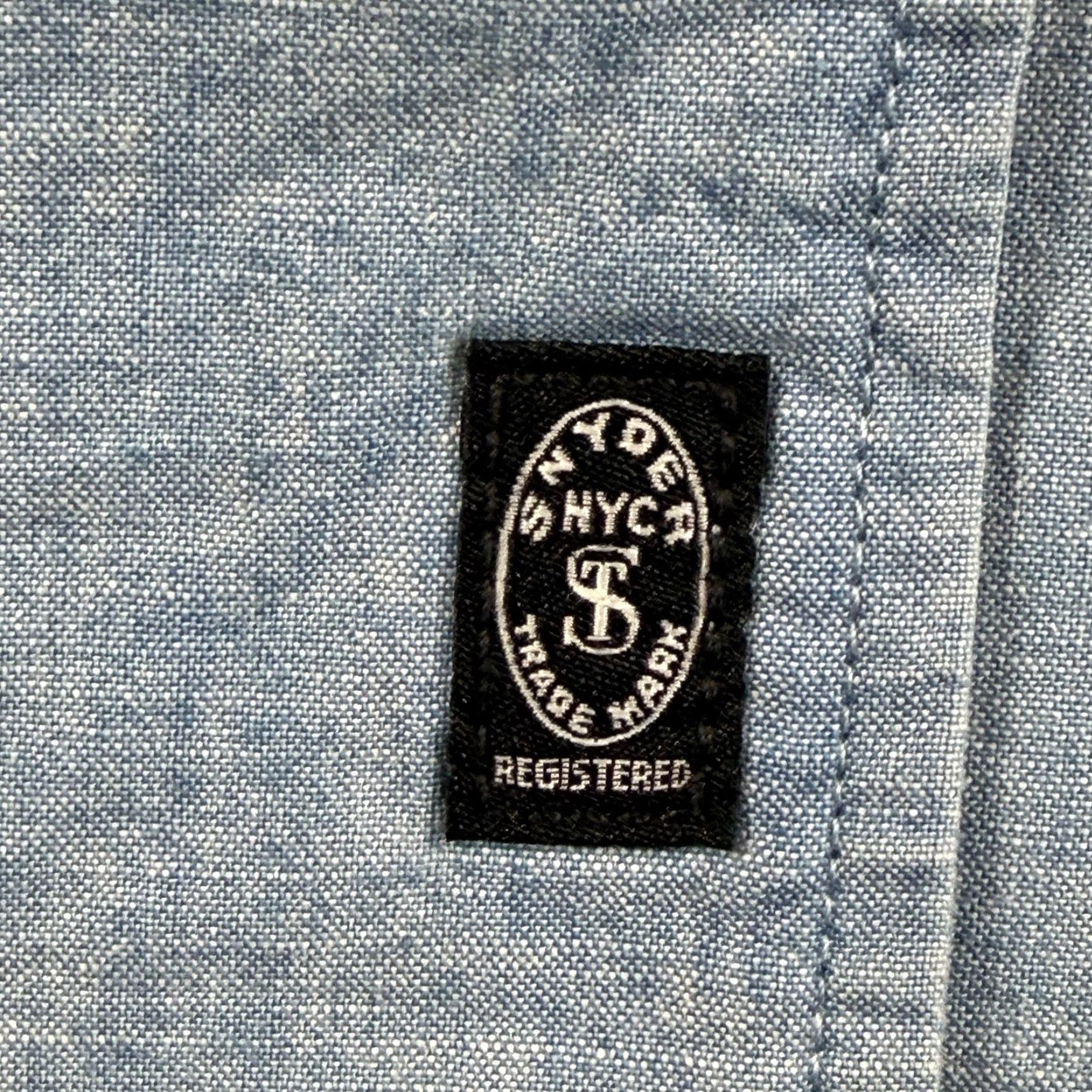 Todd Snyder Todd Snyder Relaxed Chambray CPO Overshirt in Bleached Indigo Men 2XL NWT Size US XXL / EU 58 / 5 - 4 Thumbnail