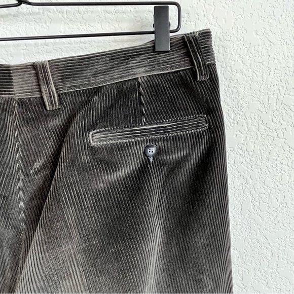 Davide Cenci Davide Cenci Pleated Gray Corduroy Pants Trousers Size US 40 / EU 56 - 5 Thumbnail
