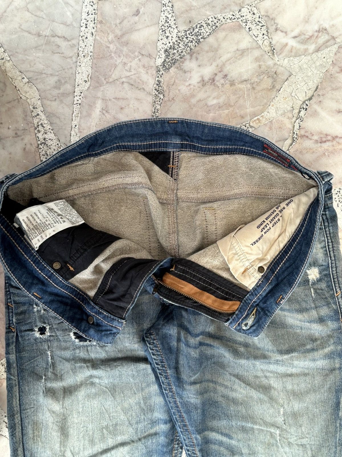 Diesel Diesel Biker Sweat Denim Pants Size US 30 / EU 46 - 9 Thumbnail