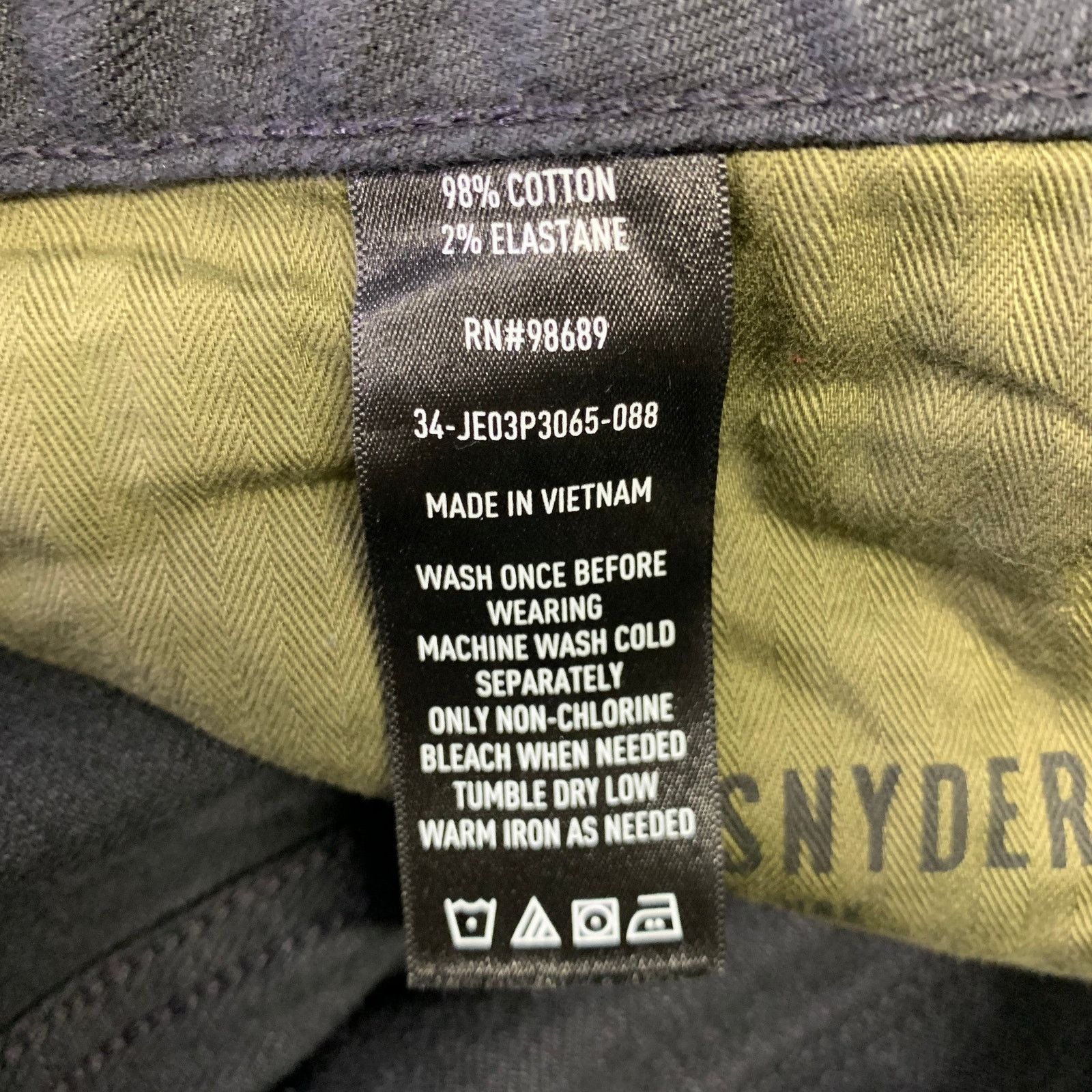Todd Snyder TODD SNYDER Size 34 Black Cotton Blend Button Fly Jeans Size US 34 / EU 50 - 4 Thumbnail