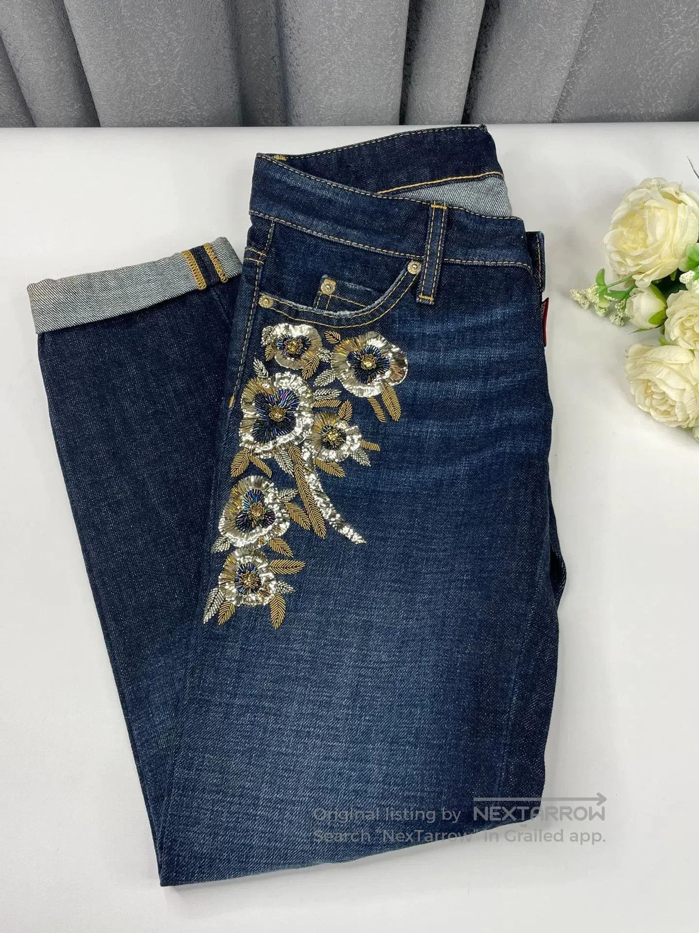 Dsquared2 DSquared2 Embellished Denim Jeans. Size US 38 / EU 54 - 1 Thumbnail