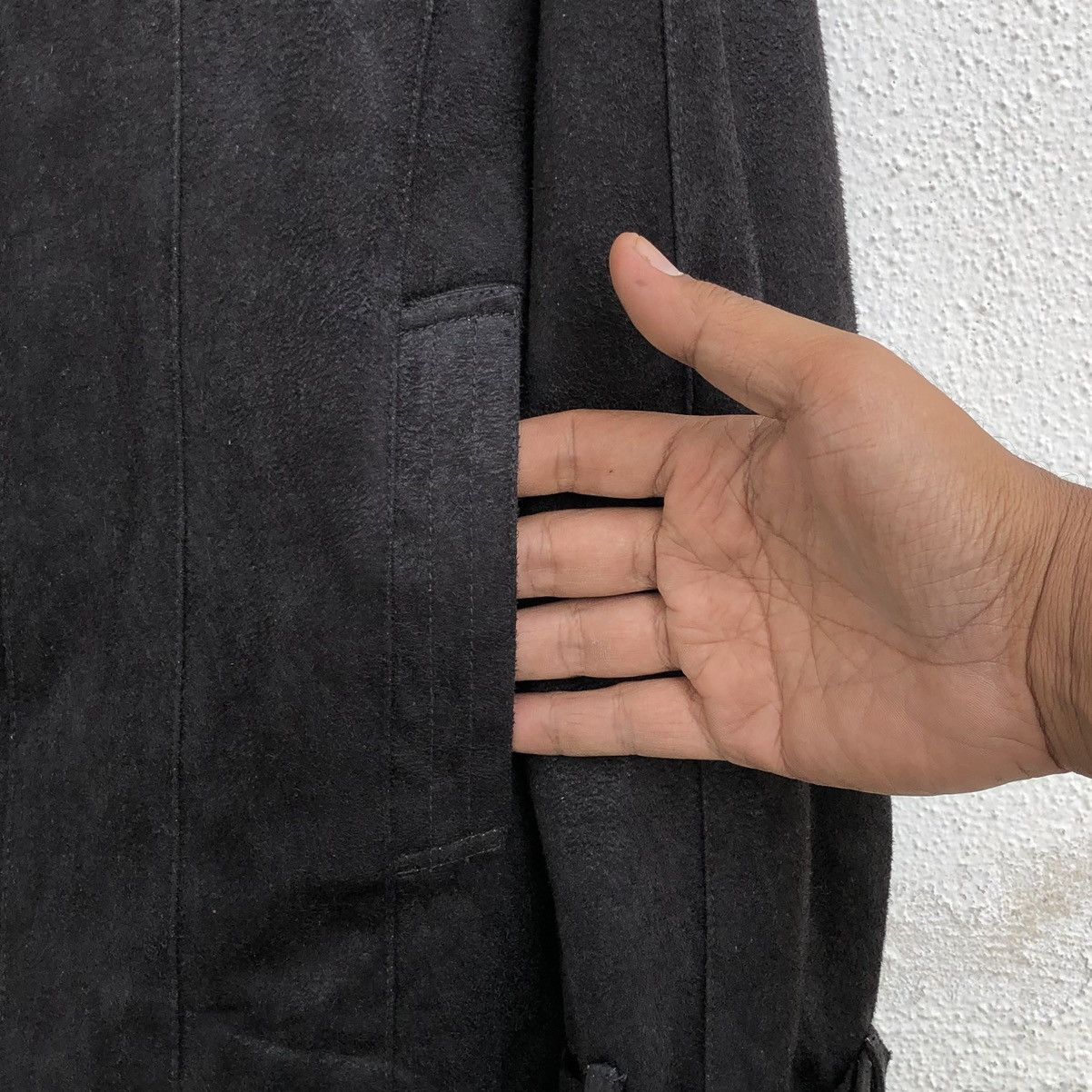 Japanese Brand Louis Chavlon Black Faux Suede Jacket Size US M / EU 48-50 / 2 - 12 Thumbnail