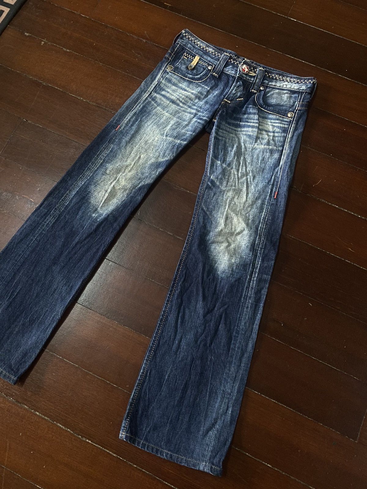 Designer × Edwin FIRE 🔥 EDWIN BLUE TRIP WIDE LEG BOOT CUT Size 30" / US 8 / IT 44 - 3 Thumbnail