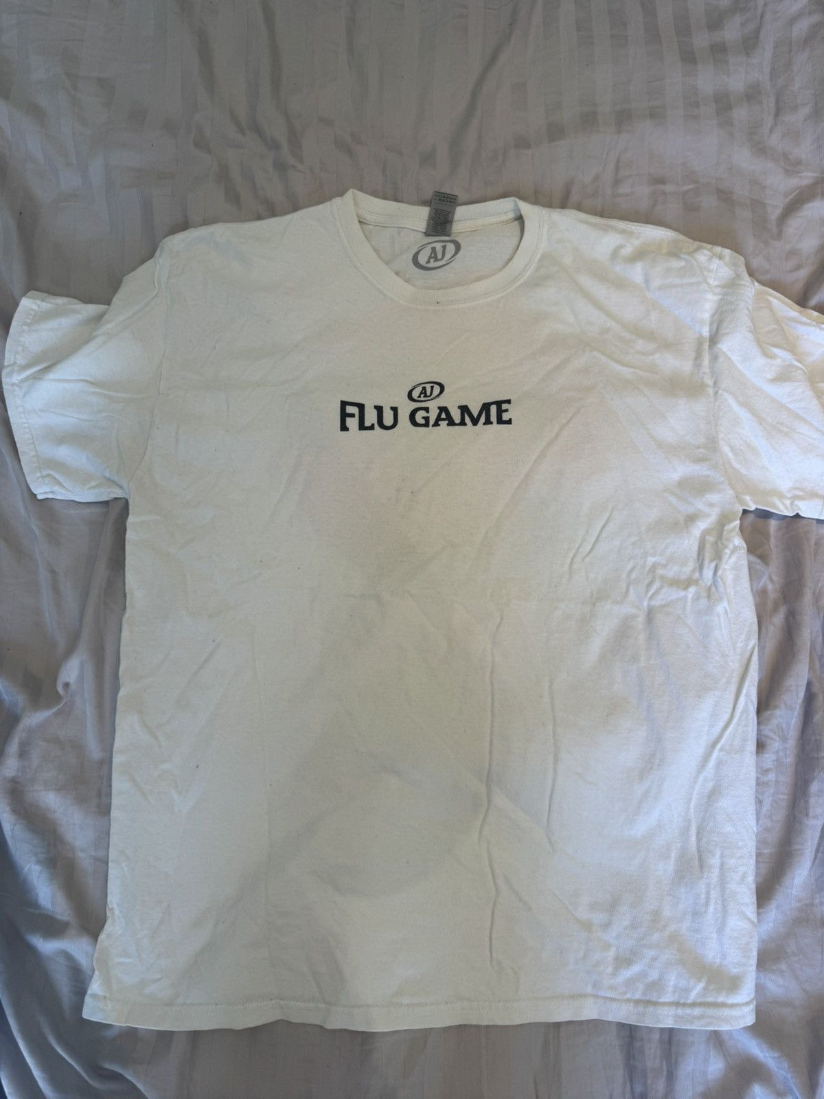 Other White AJ Tracey Flu Game t shirt Size US XL / EU 56 / 4 - 1 Thumbnail