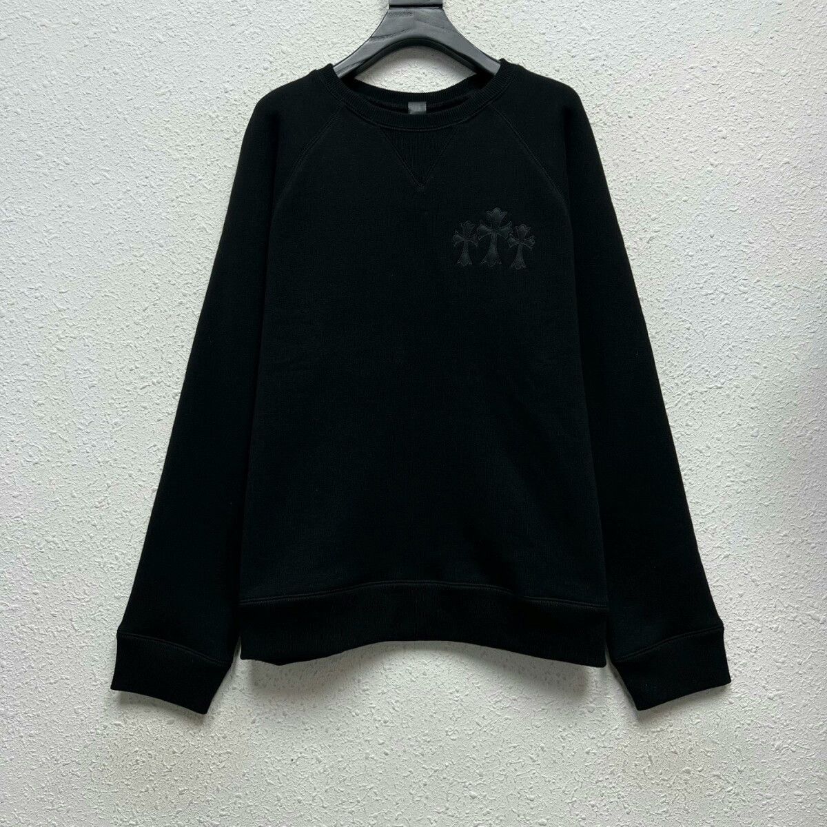 Chrome Hearts Chrome Hearts Black Cross Embroidered Sweatshirt Size US L / EU 52-54 / 3 - 1 Thumbnail