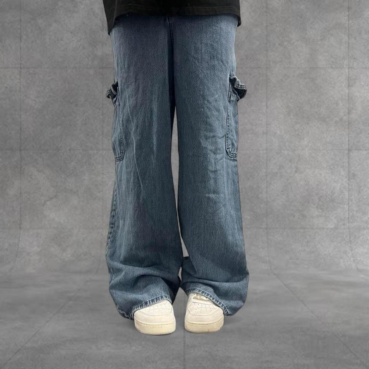 Armani × Streetwear × Vintage Vintage Armani Y2K patched jeans 