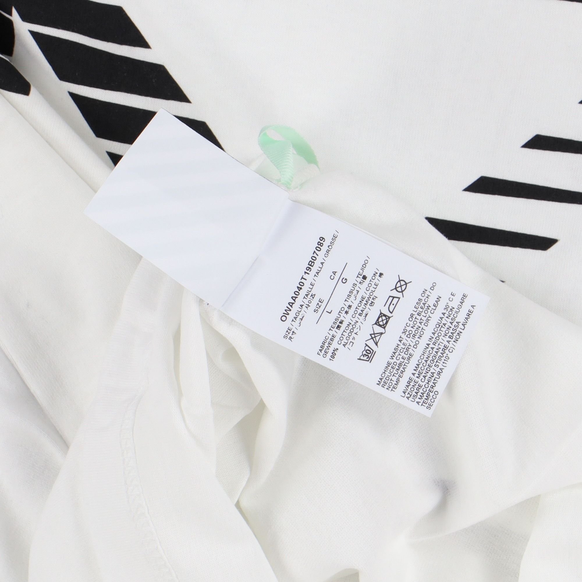 White Special Edition Racing Arrows Logo T-Shirt