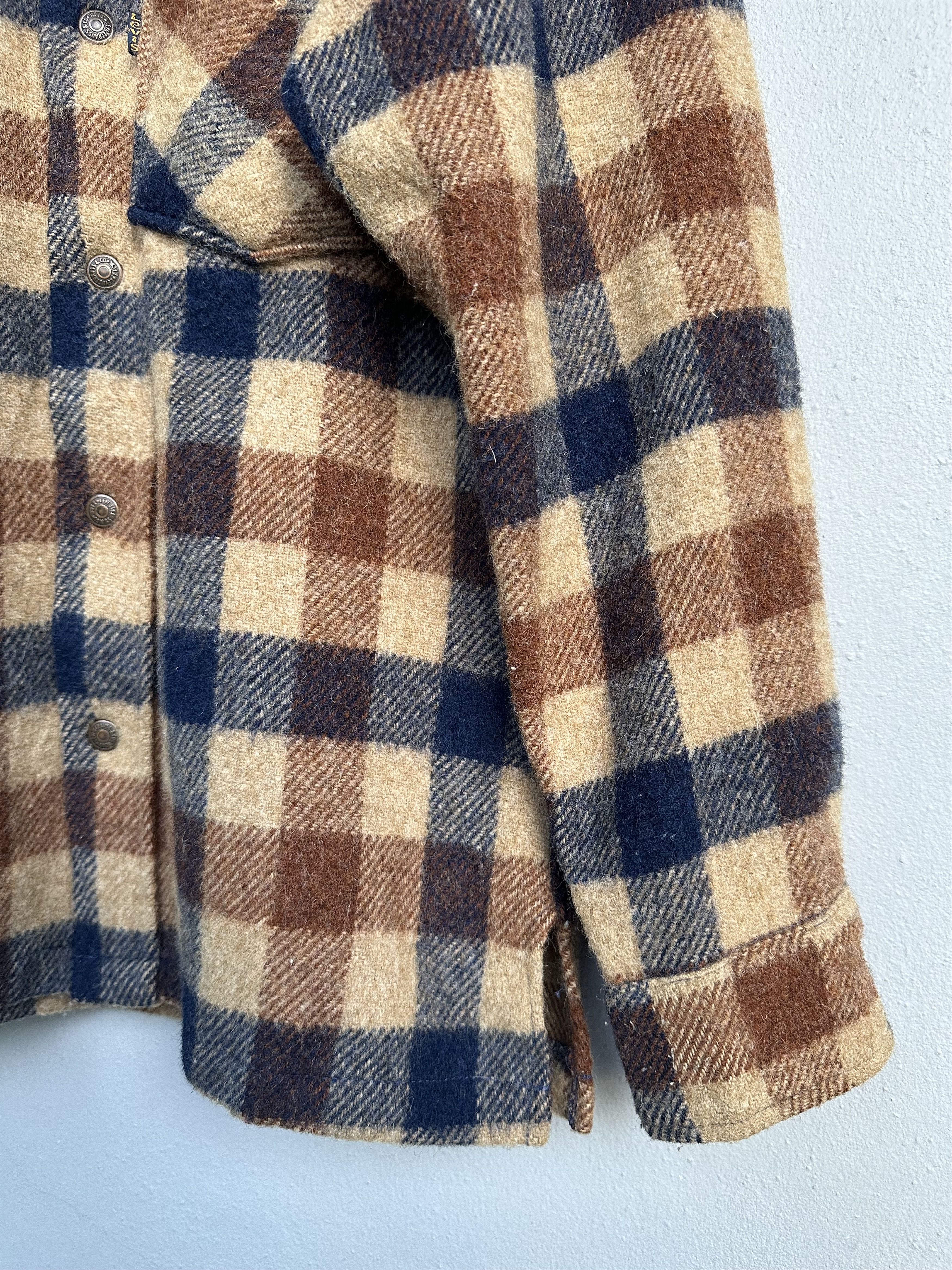 Levi's Rare Vintage 80 Levi’s Tartan Flannel Wool Nylon Snap Button Size US M / EU 48-50 / 2 - 9 Thumbnail