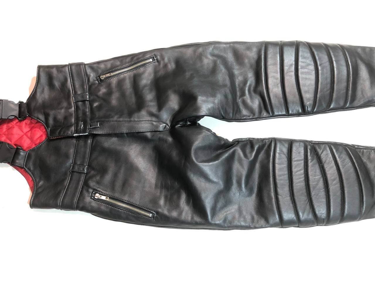 Leather Vintage Racing Moto Leather Overall Vintage Size US 30 / EU 46 - 5 Thumbnail