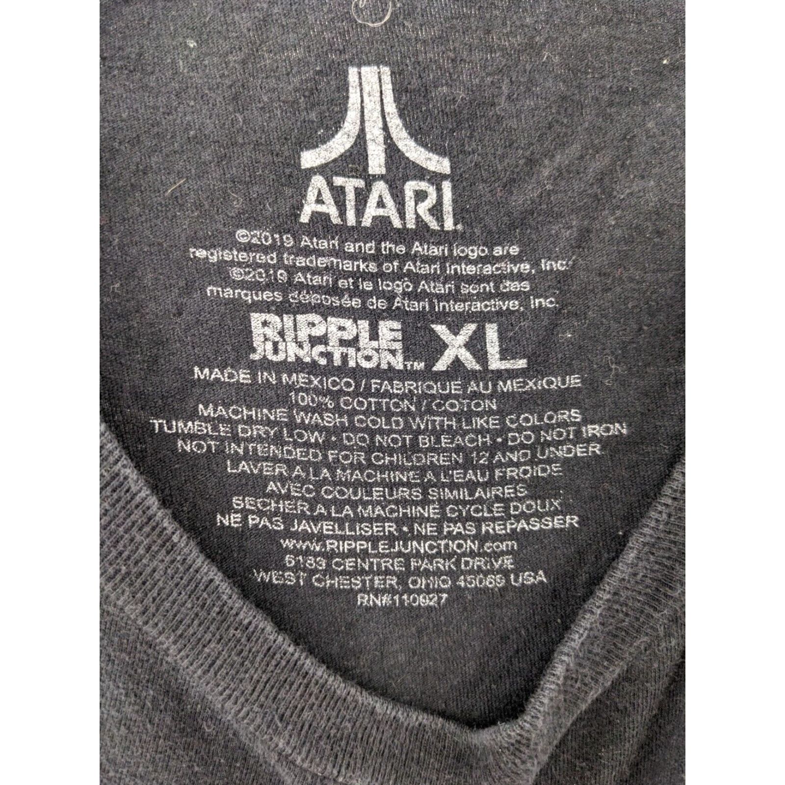 Ripple Junction Atari Mens Extra Large Black Ripple Junction Gaming Shirt Size US XL / EU 56 / 4 - 7 Thumbnail