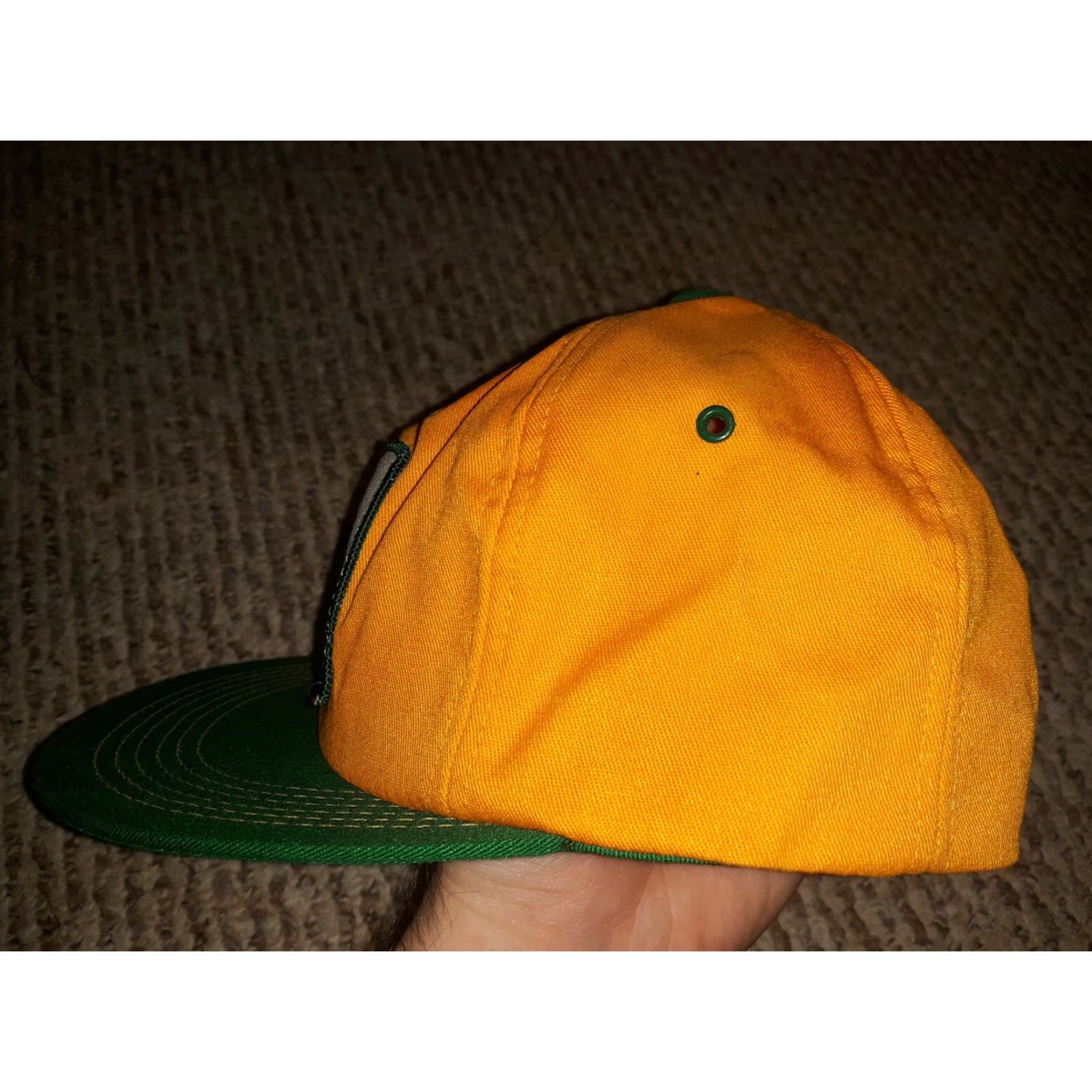 Vintage VINTAGE 1980s DEKALB FARM PATCH SNAPBACK TRUCKER HAT CAP K-Products USA Yellow Cap Men/Women? Size ONE SIZE - 2 Thumbnail