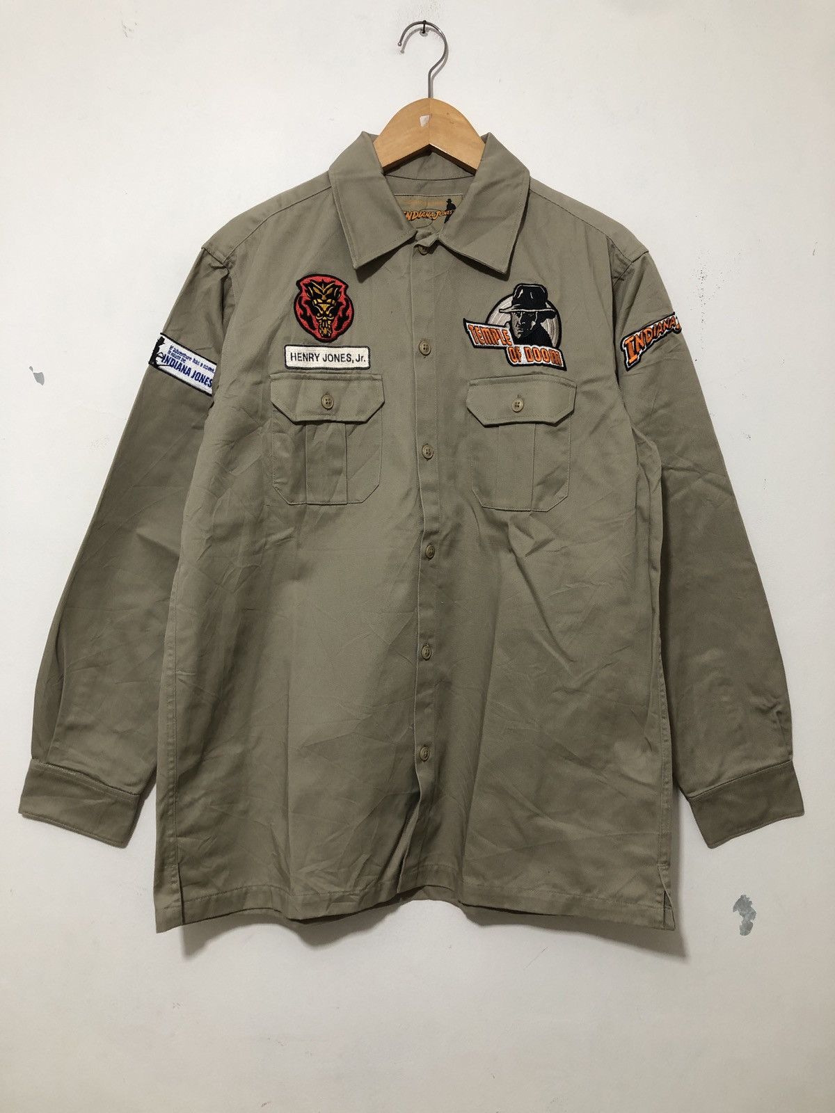 Vintage Vintage Indiana Jones Temple of Doom Official Shirt Size US L / EU 52-54 / 3 - 1 Thumbnail
