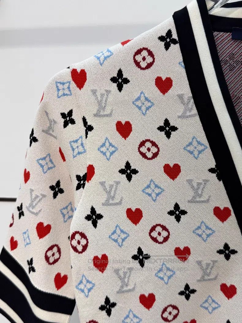 Louis Vuitton Louis Vuitton Love Old Flower Full Print Knitted Cardigan Size XS / US 0-2 / IT 36-38 - 3 Thumbnail