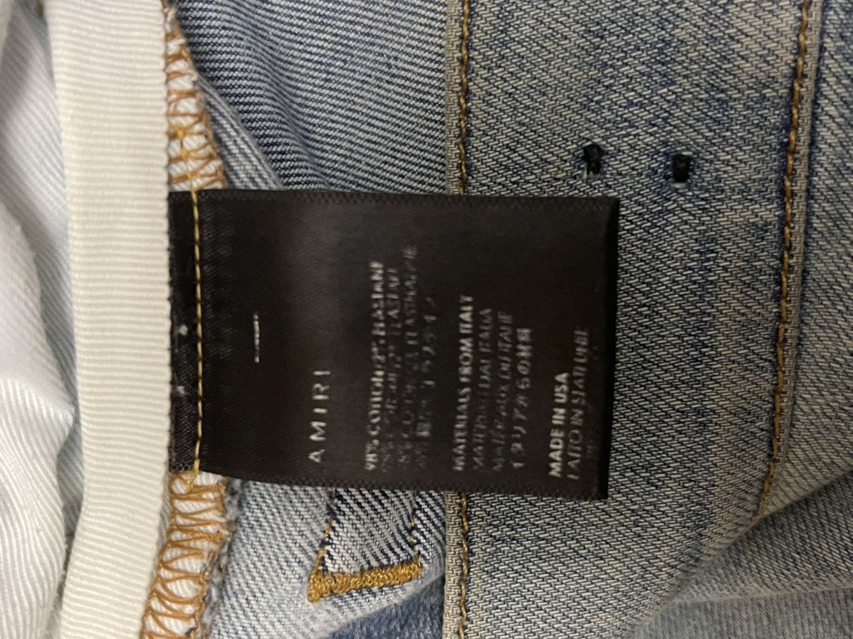 Amiri Amiri Floral Embroidered Skinny Jeans Size US 31 - 7 Thumbnail
