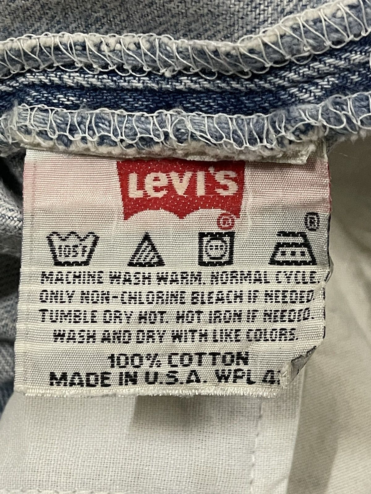 Levi's Vintage 90s Levis 501 Blue Wash Distressed Style Jeans Size US 31 - 8 Thumbnail