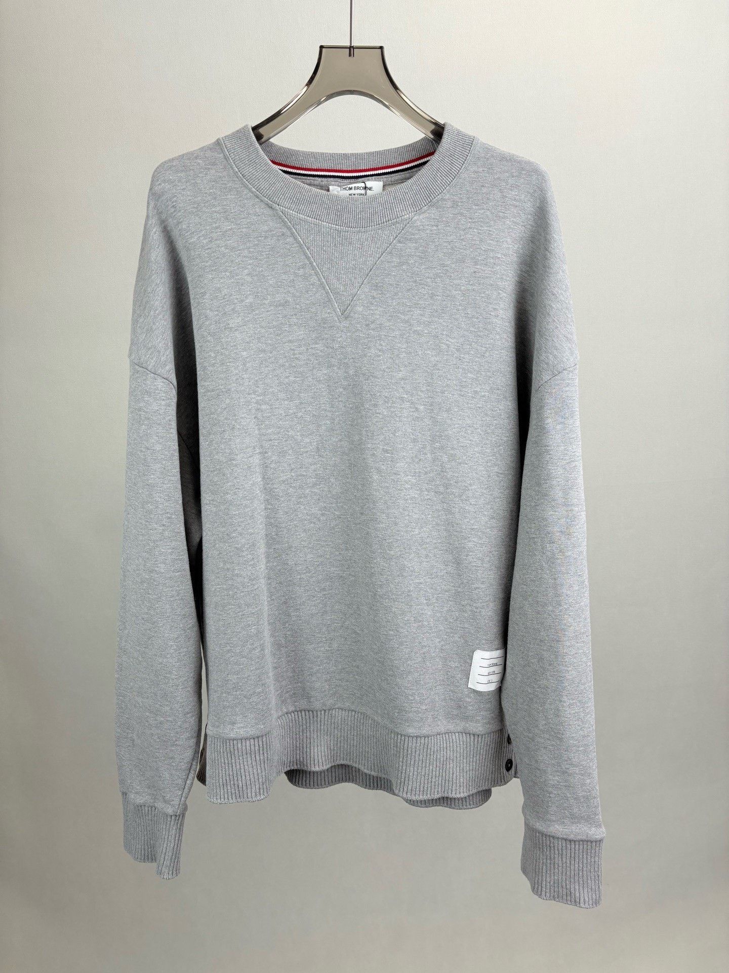 Thom Browne Thom Browne Rear Stripe Long-Sleeve Sweatshirt Size US L / EU 52-54 / 3 - 1 Thumbnail