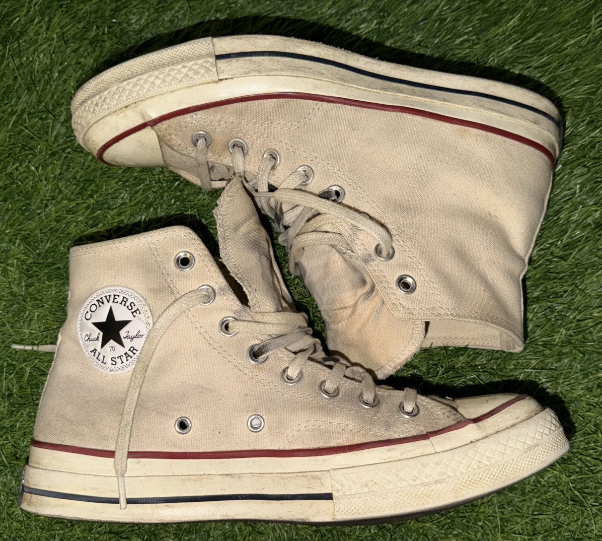 Converse CONVERSE CHUCK 70 HIGH PARCHMENT SNEAKERS 162053C Size US 8 / EU 41 - 2 Thumbnail