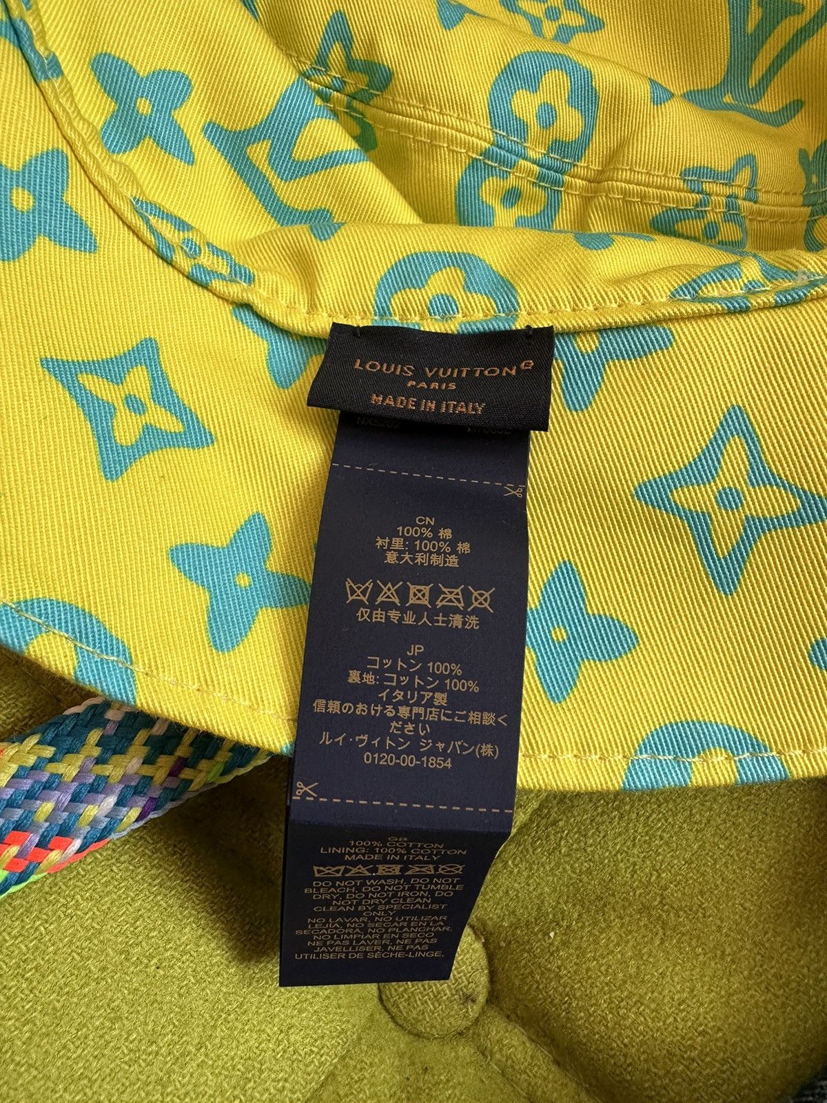 Louis Vuitton × Virgil Abloh LAST SEASON VIRGIL LV BUCKET HAT Size ONE SIZE - 6 Thumbnail