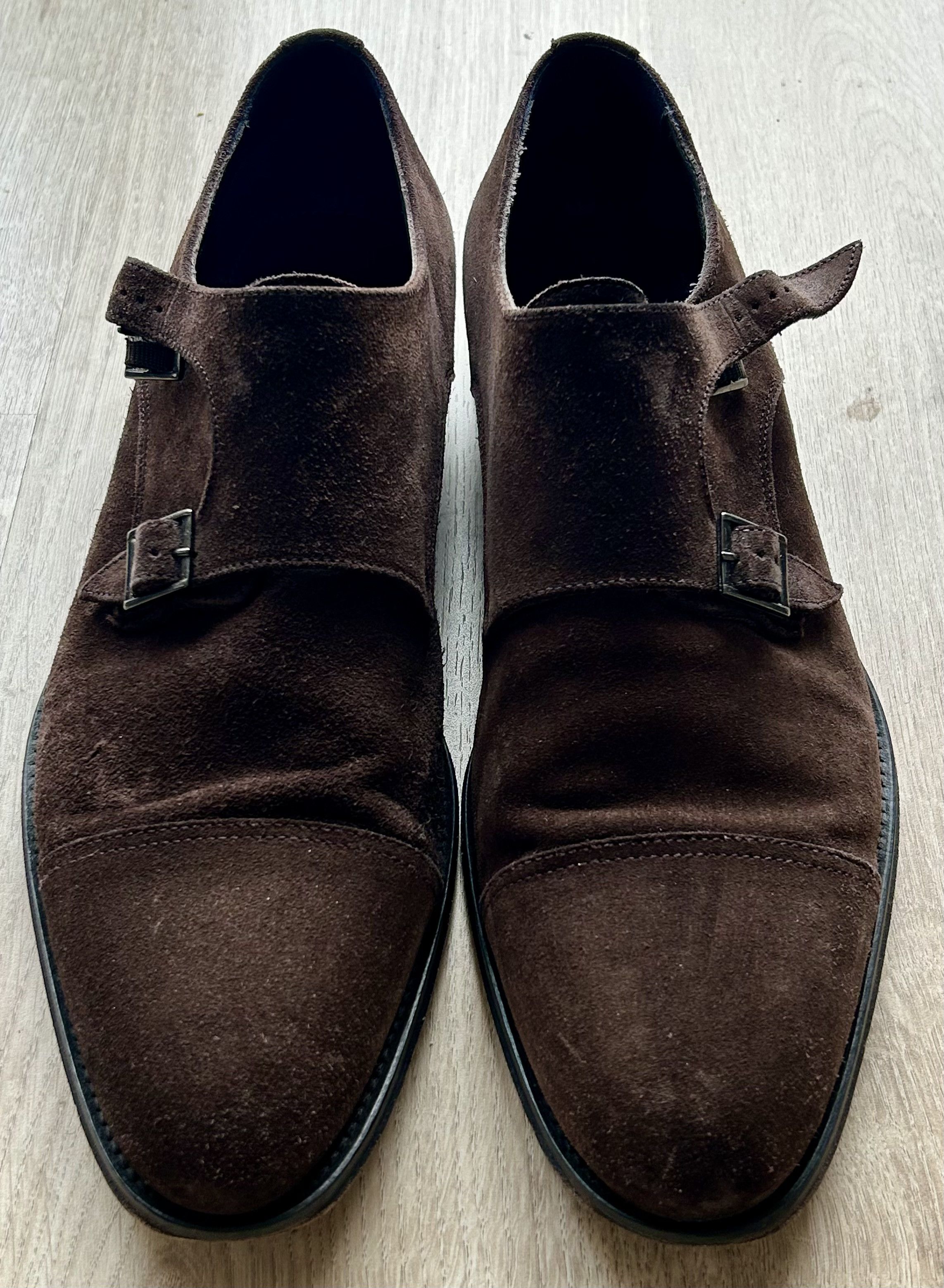 Suitsupply ‼️🔥DOUBLE STRAP SUEDE MONKS❤️👍🔥 Size US 10 / EU 43 - 1 Thumbnail