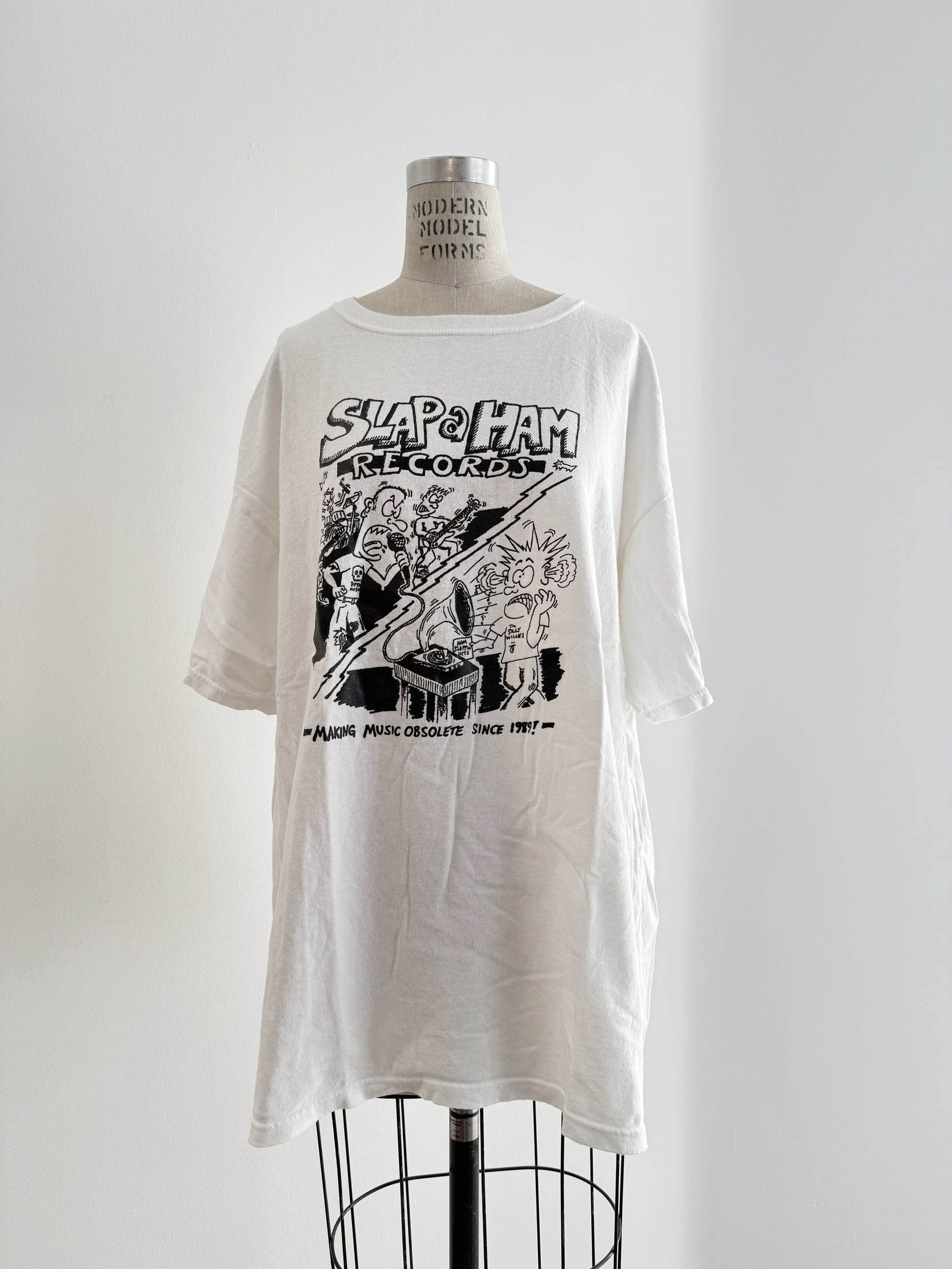 Vintage 90s Vintage Slap a Ham records shirt Size US XL / EU 56 / 4 - 1 Thumbnail
