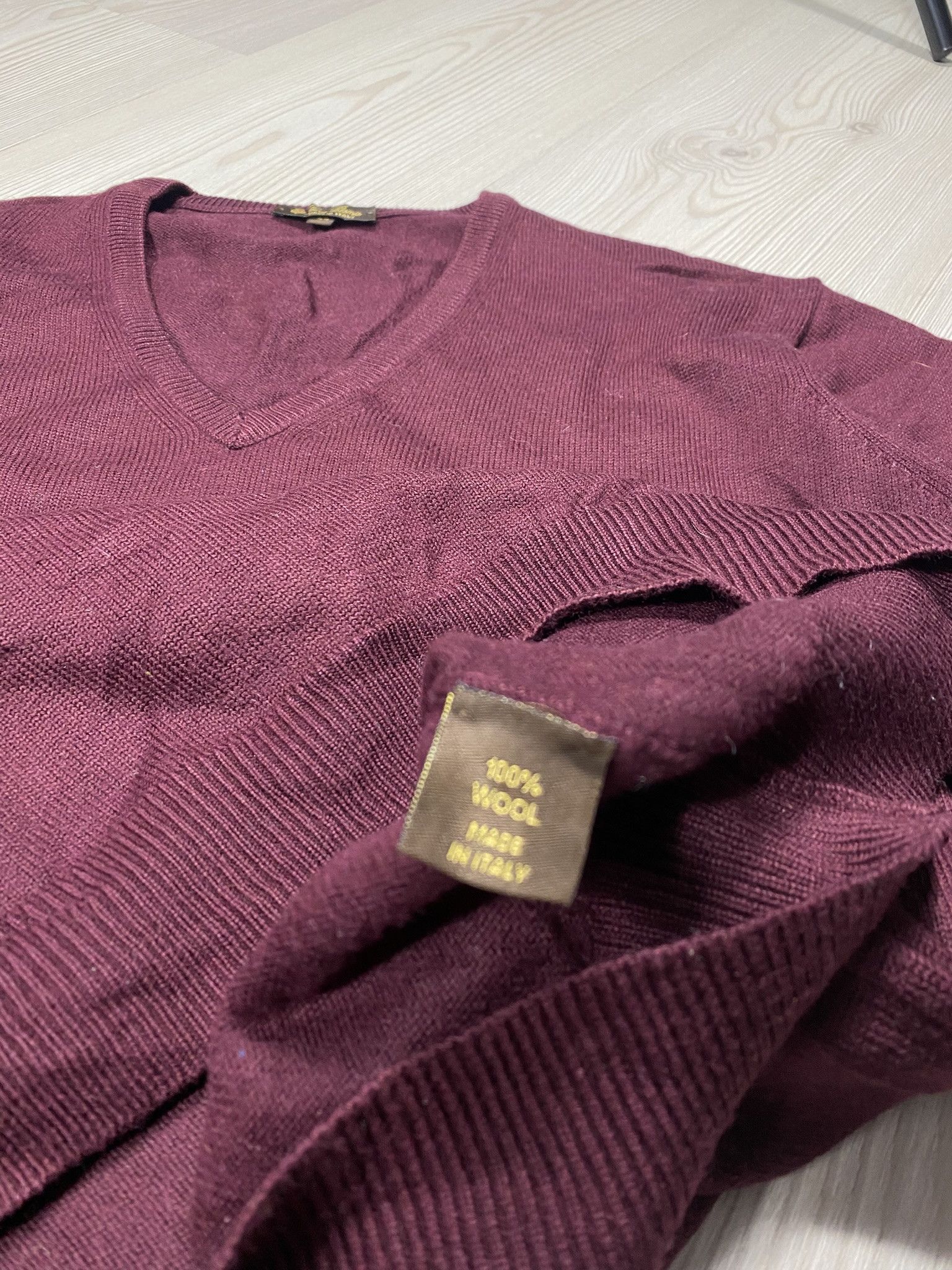 Loro Piana Loro Piana Sweater Wool 100% Dark Grape Size US M / EU 48-50 / 2 - 7 Thumbnail
