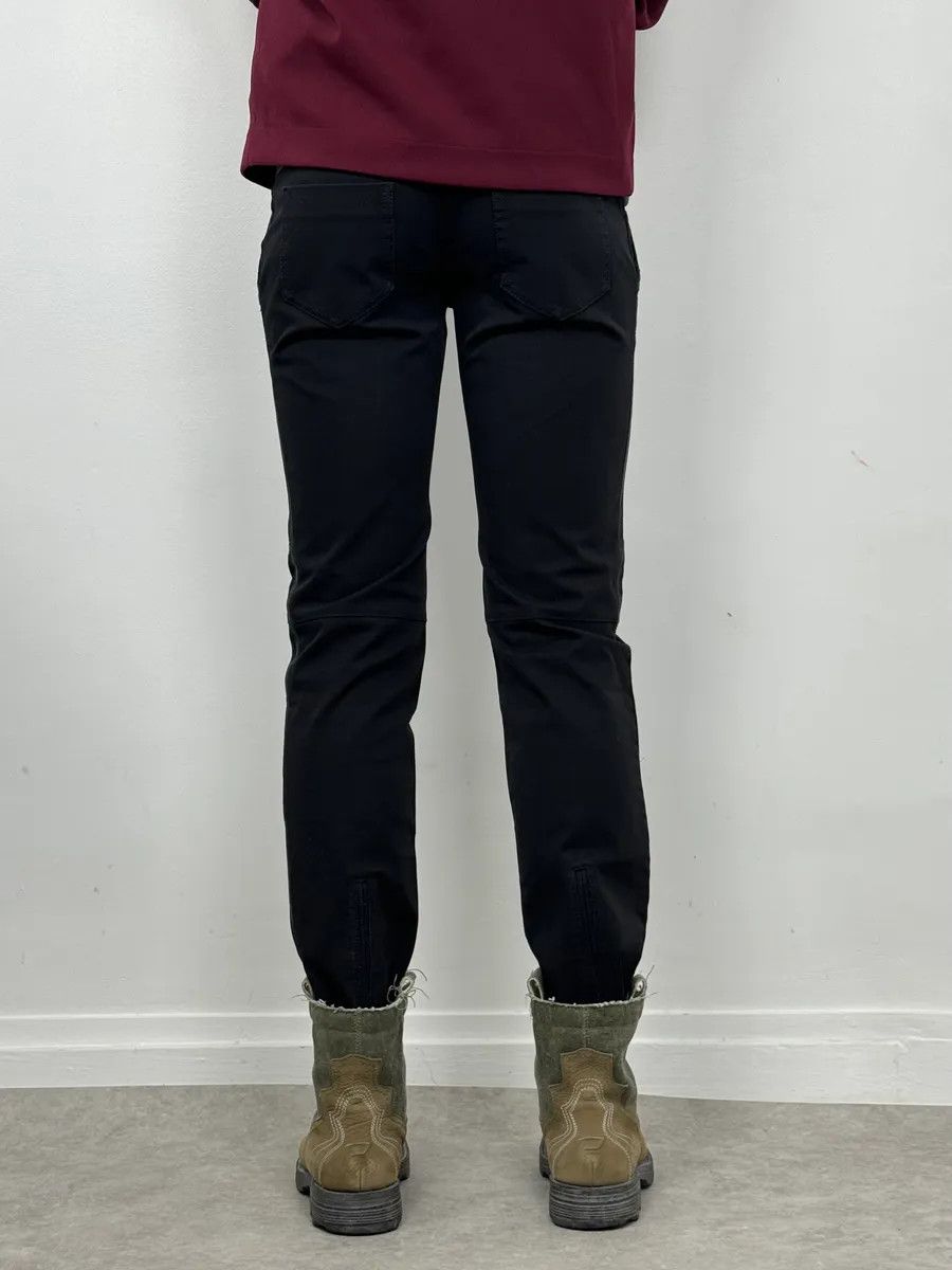 Prada 2000s Prada Black Leather Lines Pants Size 26" / US 2 / IT 38 - 3 Thumbnail