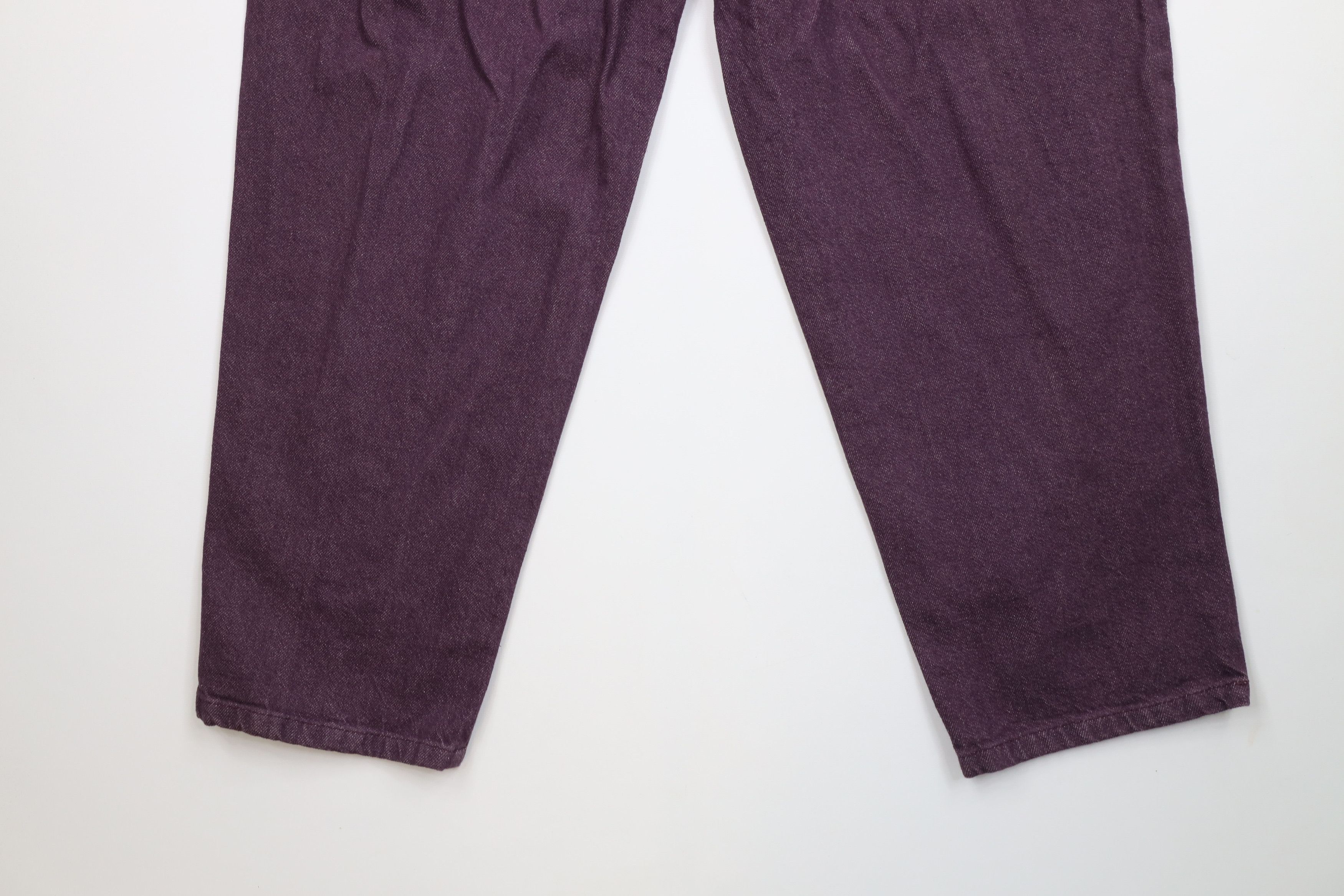 Vintage Deadstock Vintage 90s Streetwear Fit Tapered Jeans Purple Size 40" / US 18 - 11 Thumbnail