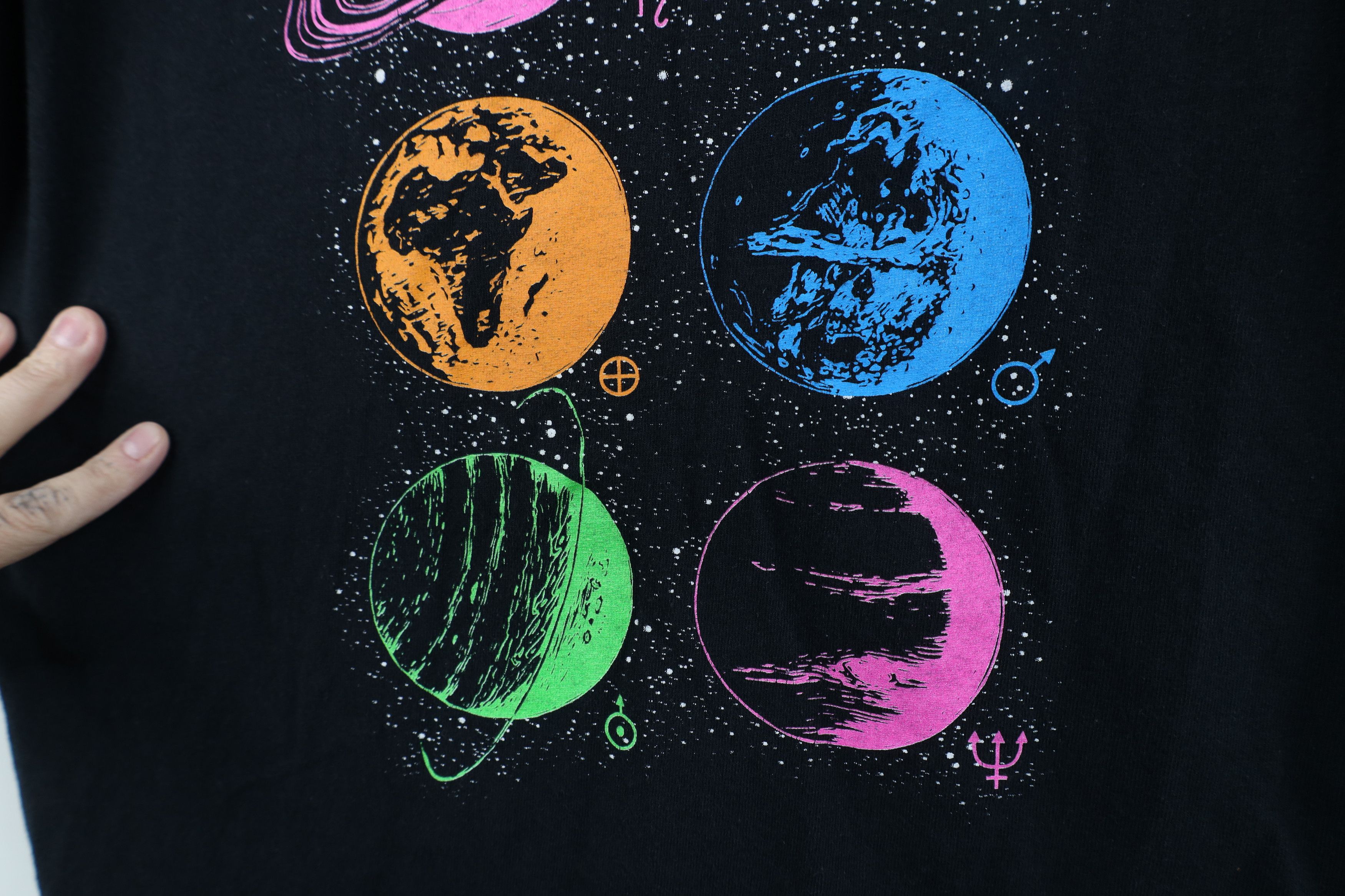 Vintage Vintage Y2K Streetwear Planet Astrology Horoscope T-Shirt Size US M / EU 48-50 / 2 - 6 Thumbnail