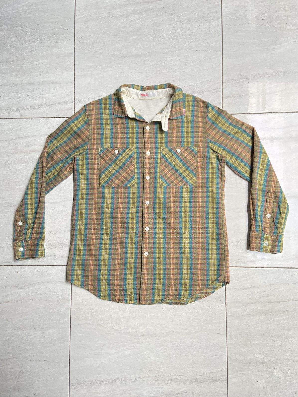 Issey Miyake × Ne-Net NE-NET Flannel Plaid Shirt Size US S / EU 44-46 / 1 - 1 Thumbnail